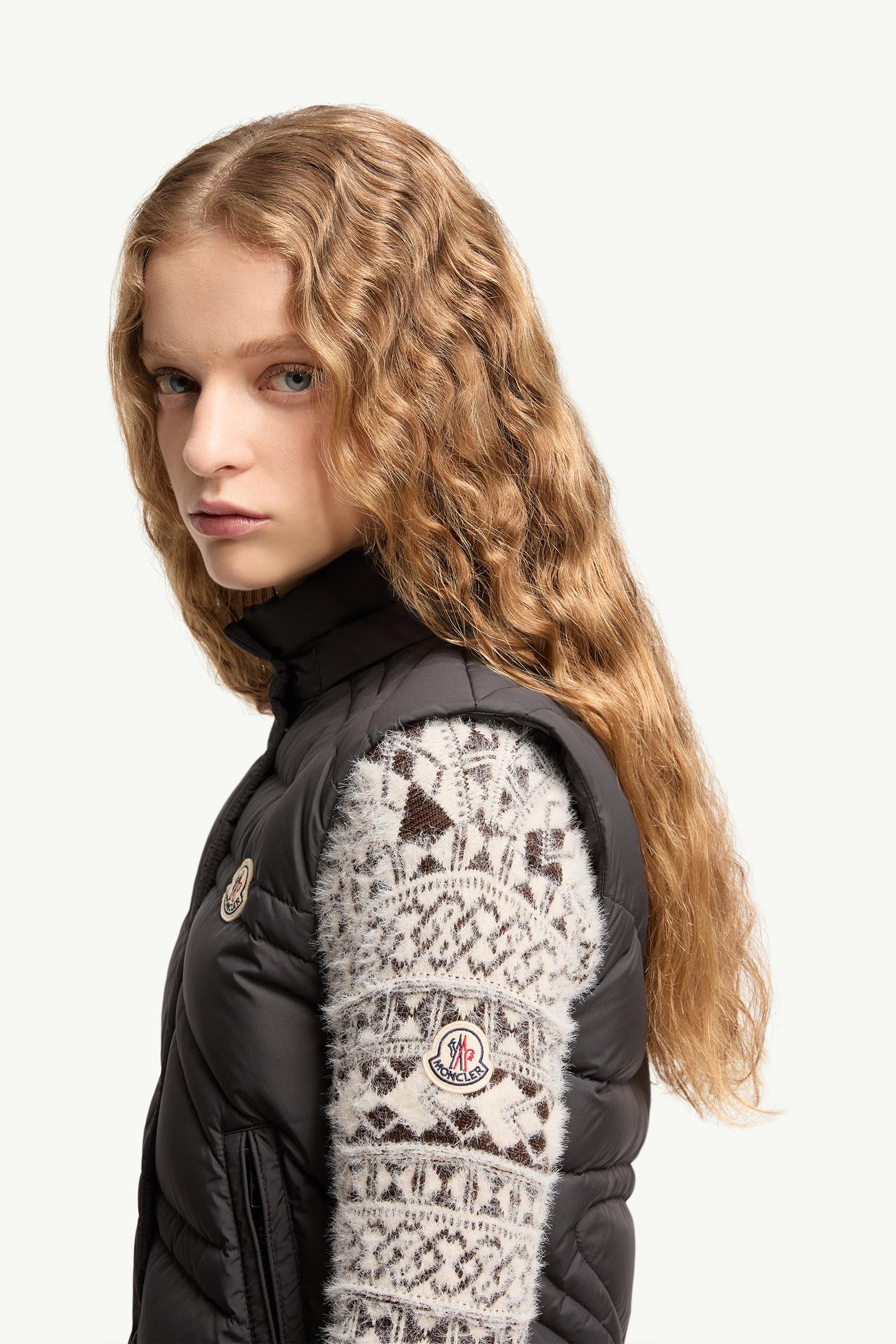 Black Leona 2-in-1 Hooded Short Down Jacket - Short Down Jackets