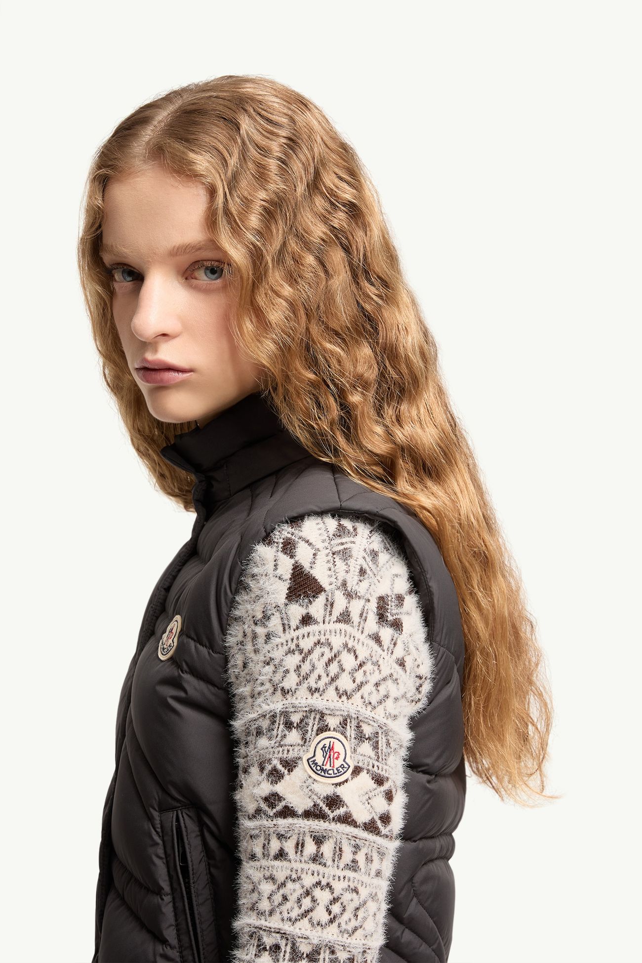 Leona 2-in-1 Hooded Short Down Jacket Women Black Moncler 1