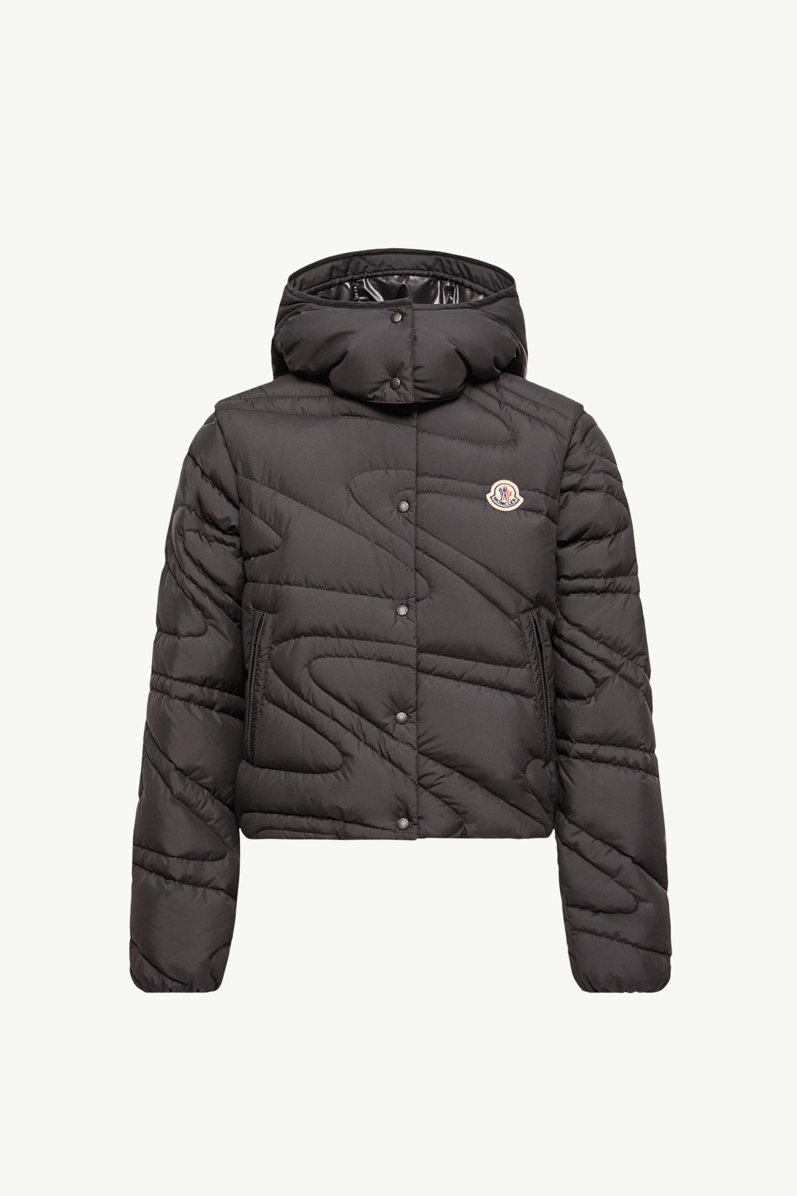 Leona 2-in-1 Hooded Short Down Jacket Women Black Moncler, 1 of 0