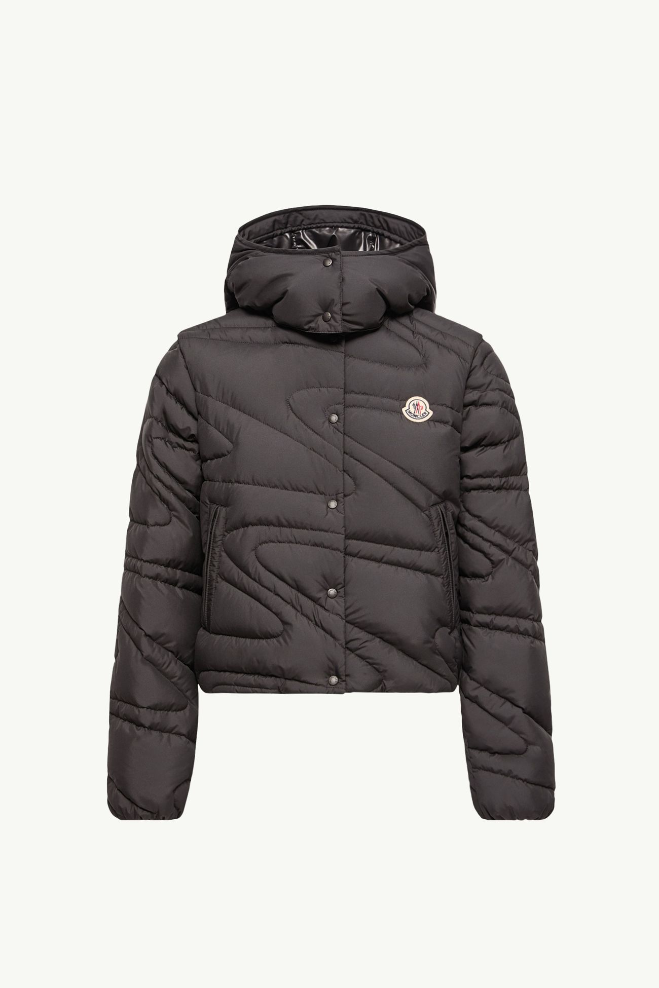 Leona二合一連帽短身羽絨外套 女士 黑色 Moncler 2