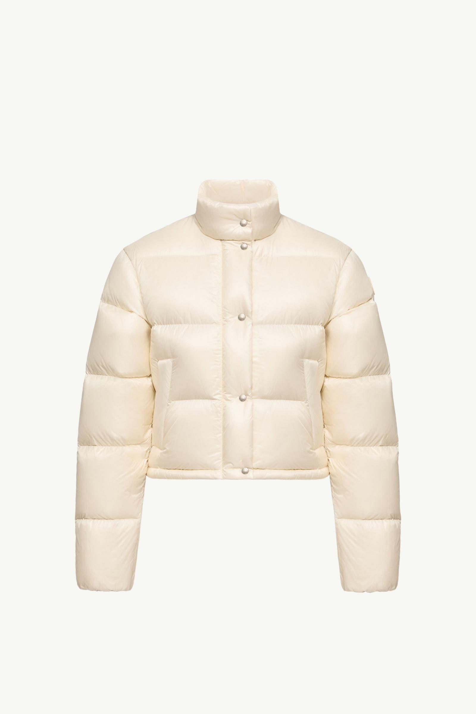 White Ivory Tepice Short Down Jacket - Short Down Jackets for