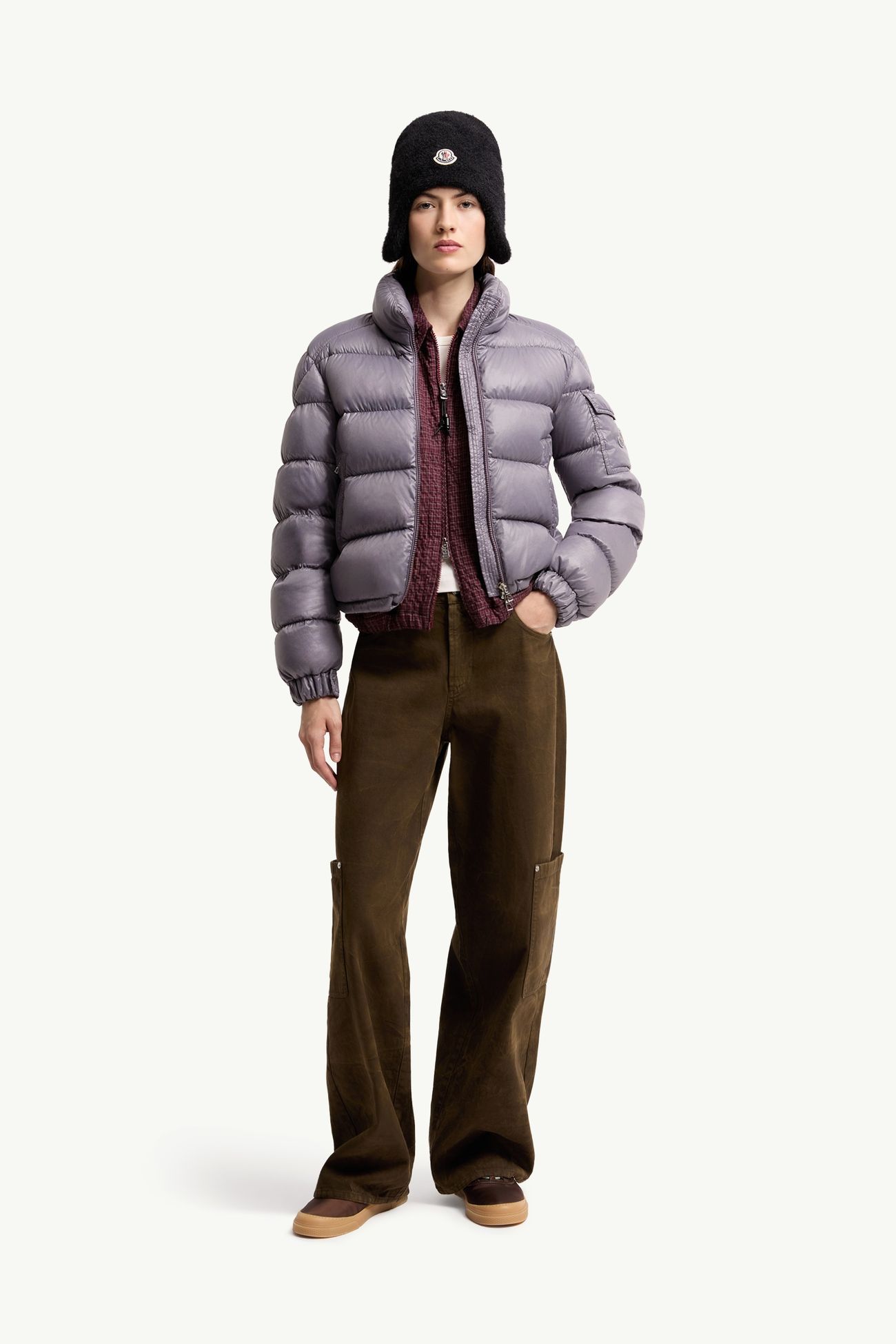 Aveto短身羽絨外套 女士 紫丁香色 Moncler 0