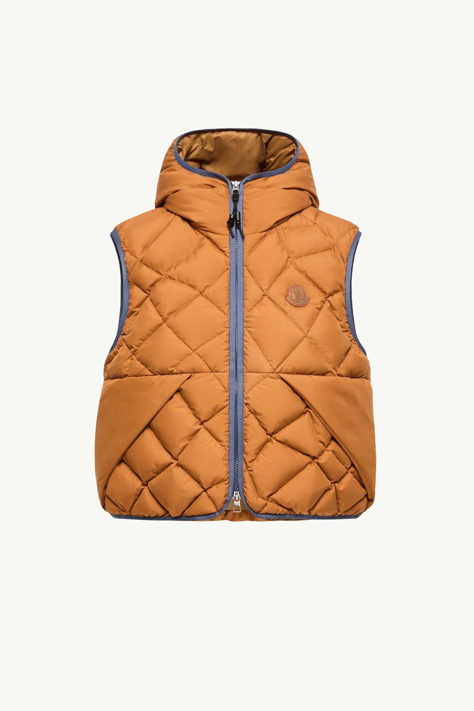 Armella Hooded Diamond-Quilted Down Vest Women Dark Yellow Moncler, 1 of 0