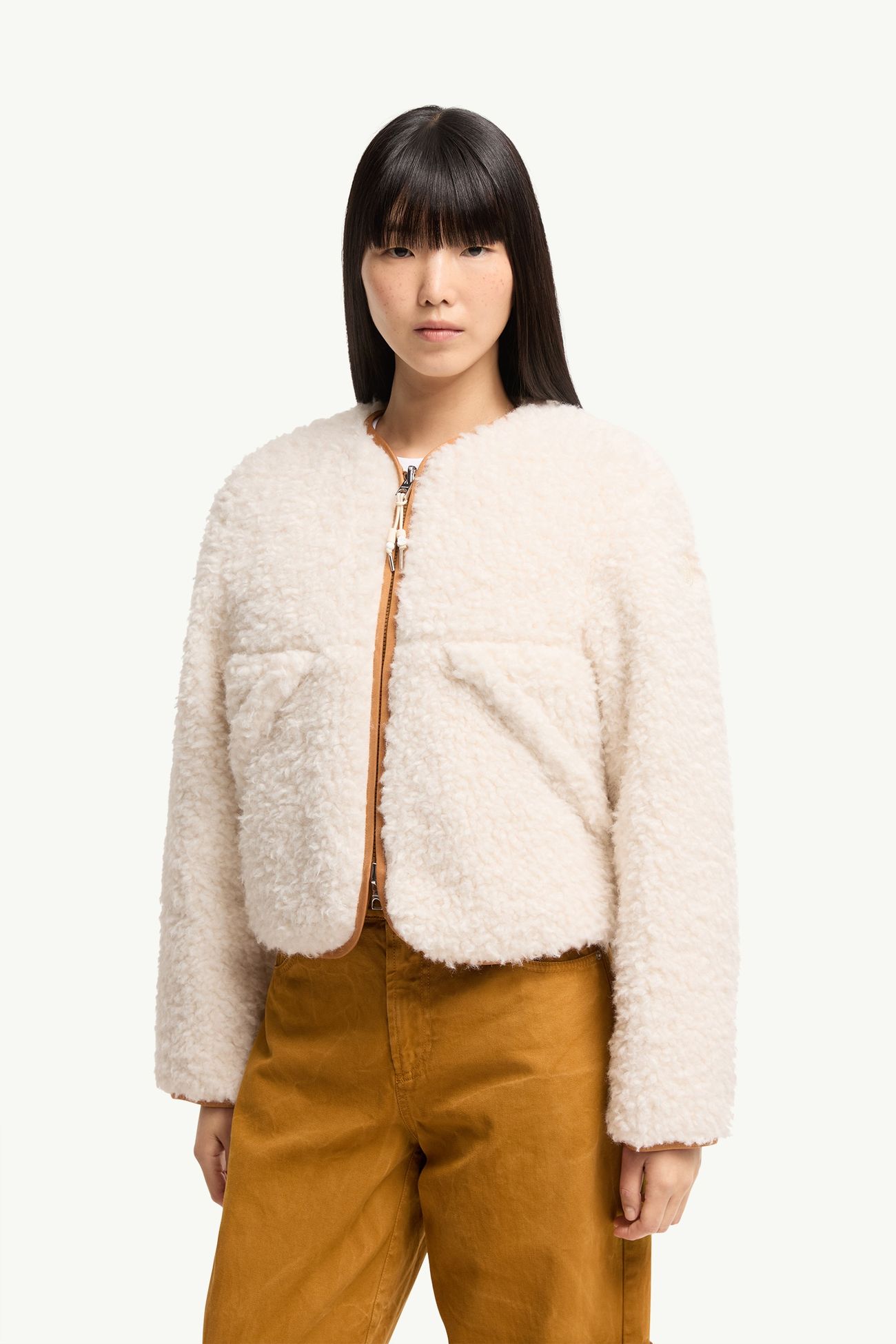Piumino reversibile Mallero Donna Bianco Avorio Moncler 3