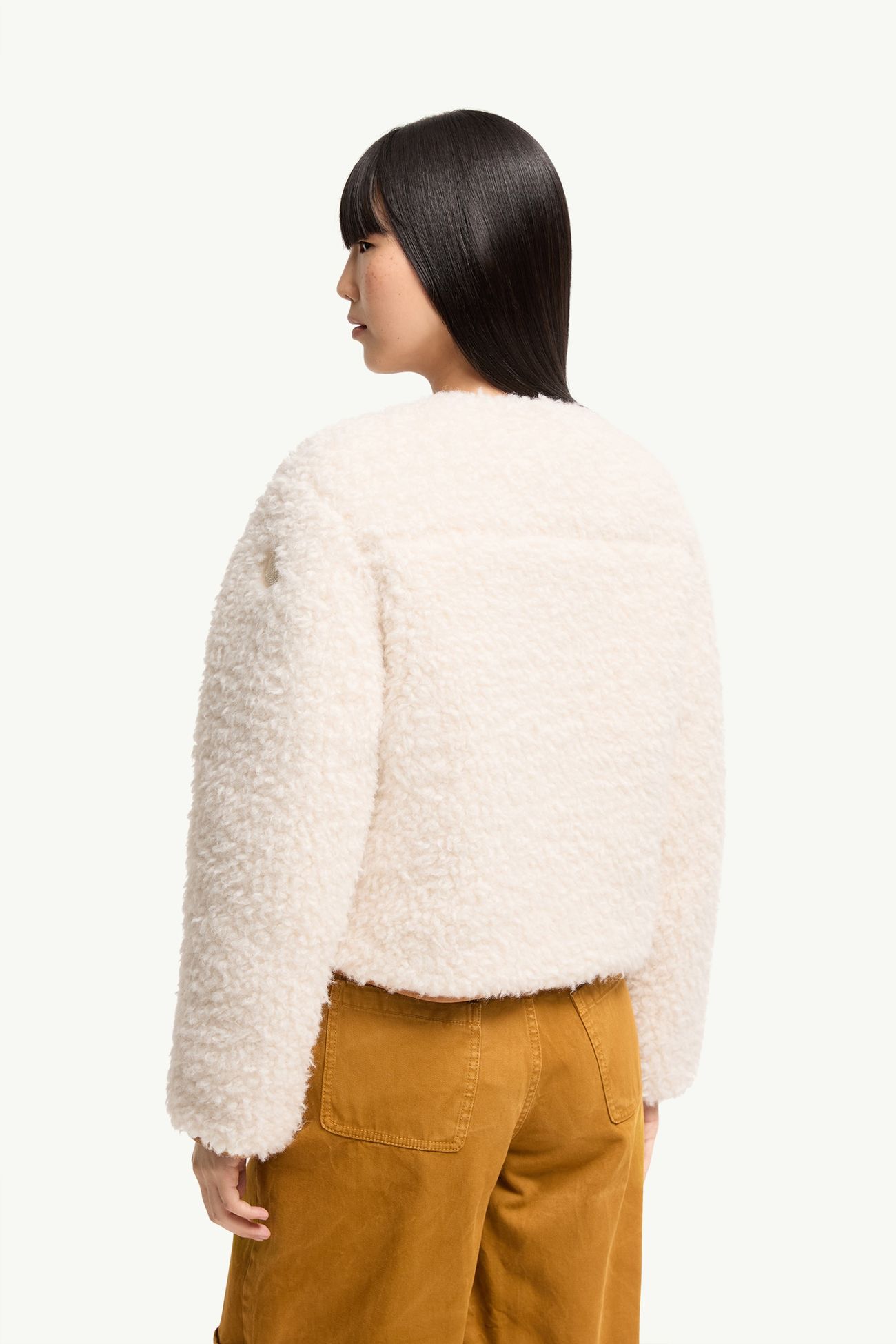 Piumino reversibile Mallero Donna Bianco Avorio Moncler 4