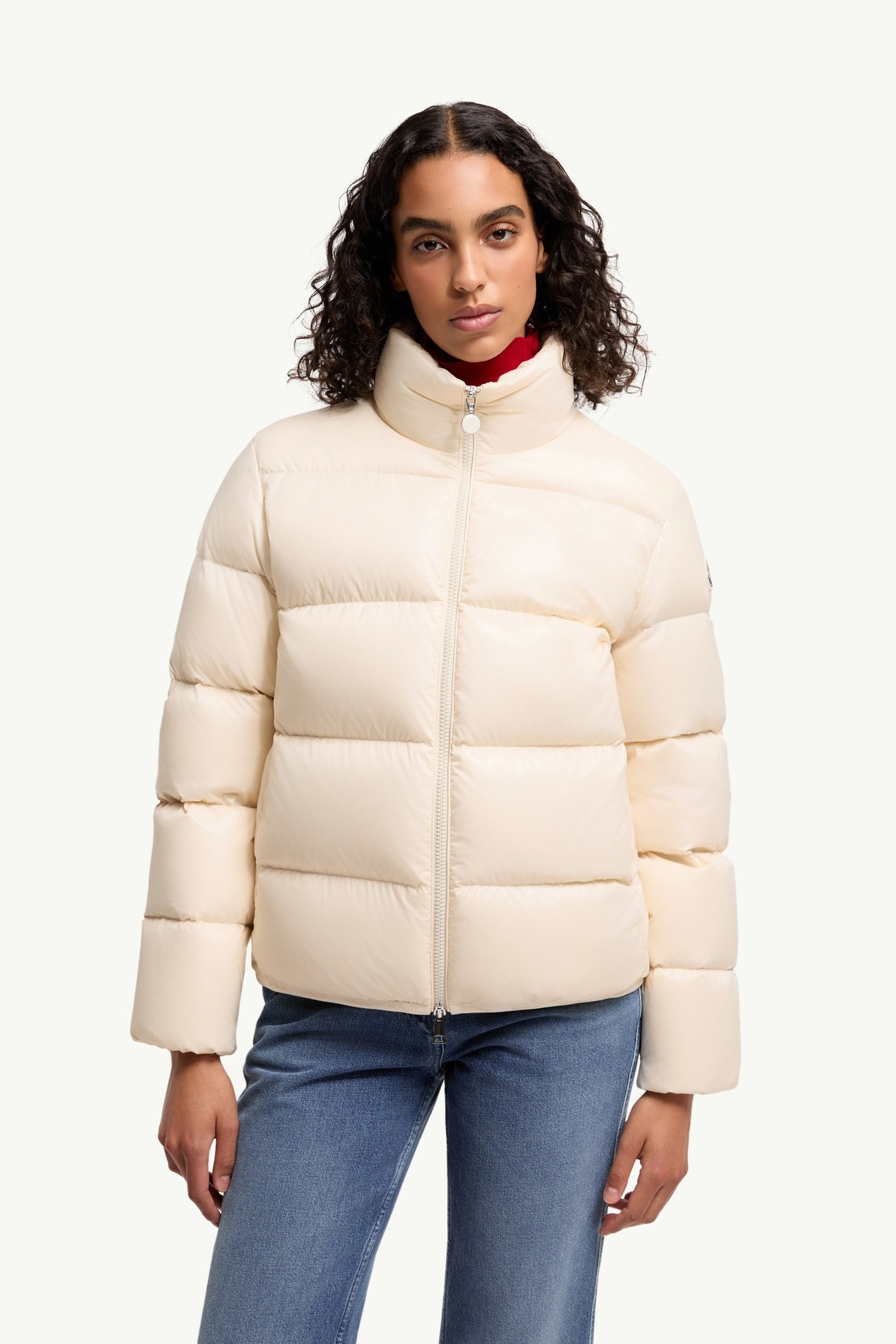 Abbadia Short Down Jacket Women Off White Moncler 3