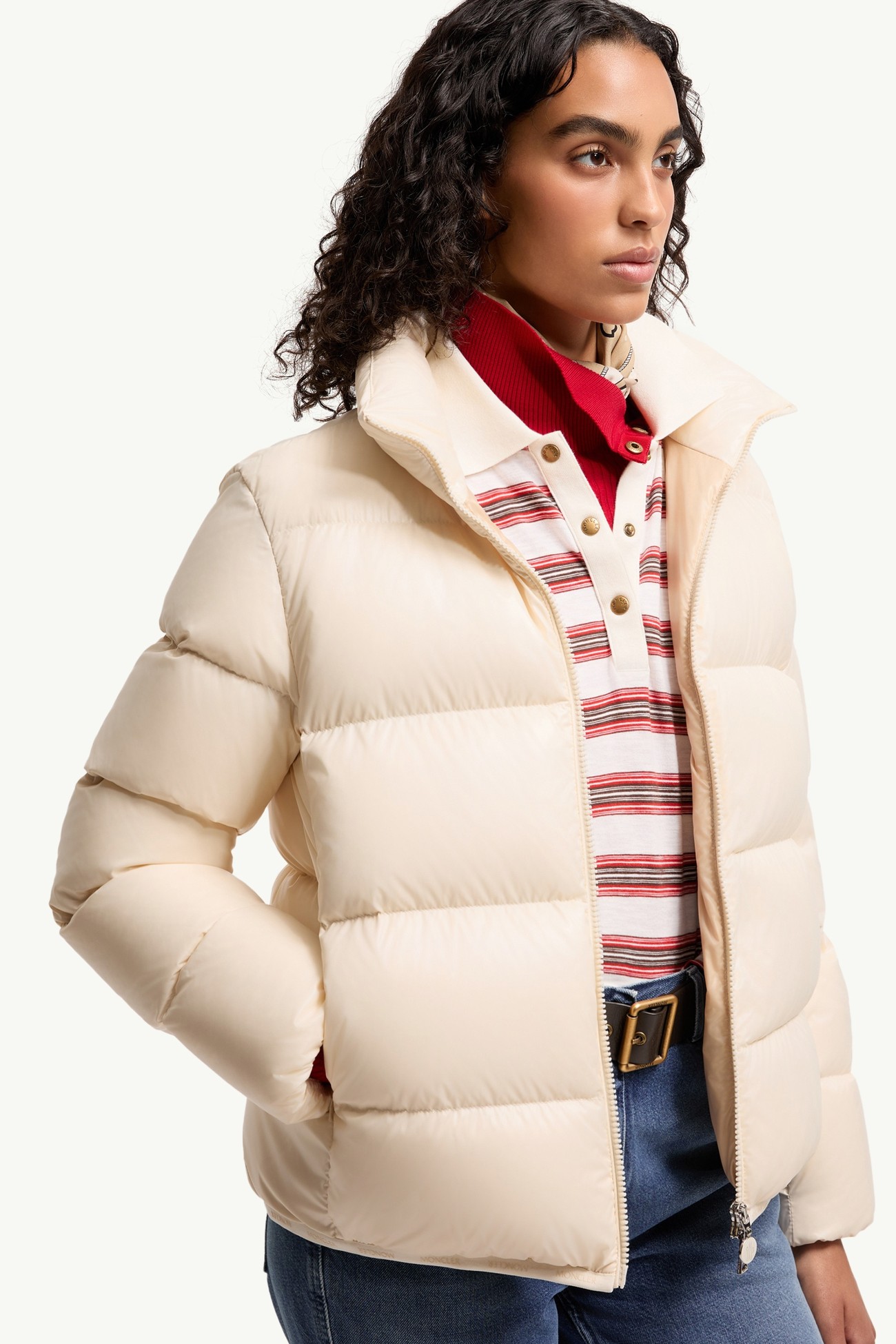 Abbadia Short Down Jacket Women Off White Moncler 5