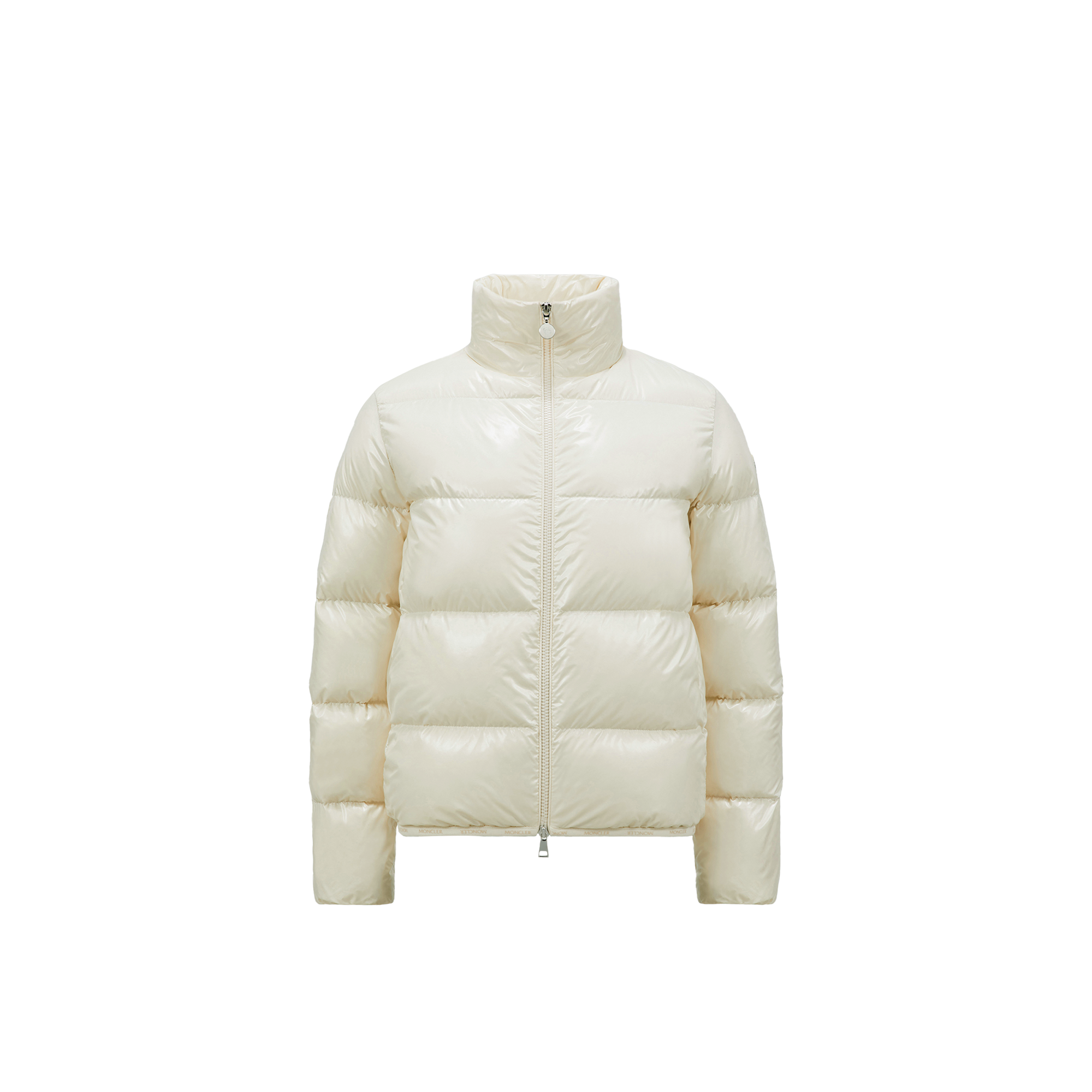 Moncler   Abbadia Short Down Jacket for Women in White, Size: 24