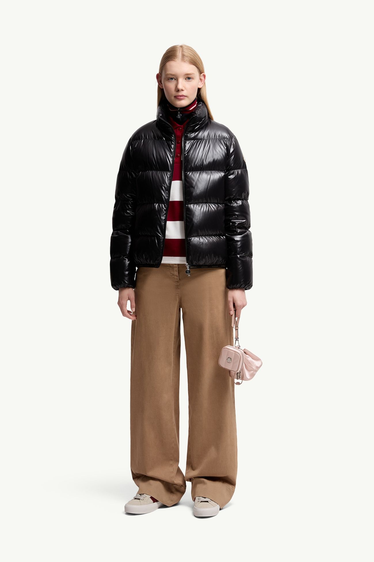 Abbadia kurze Daunenjacke Damen Schwarz Moncler 0