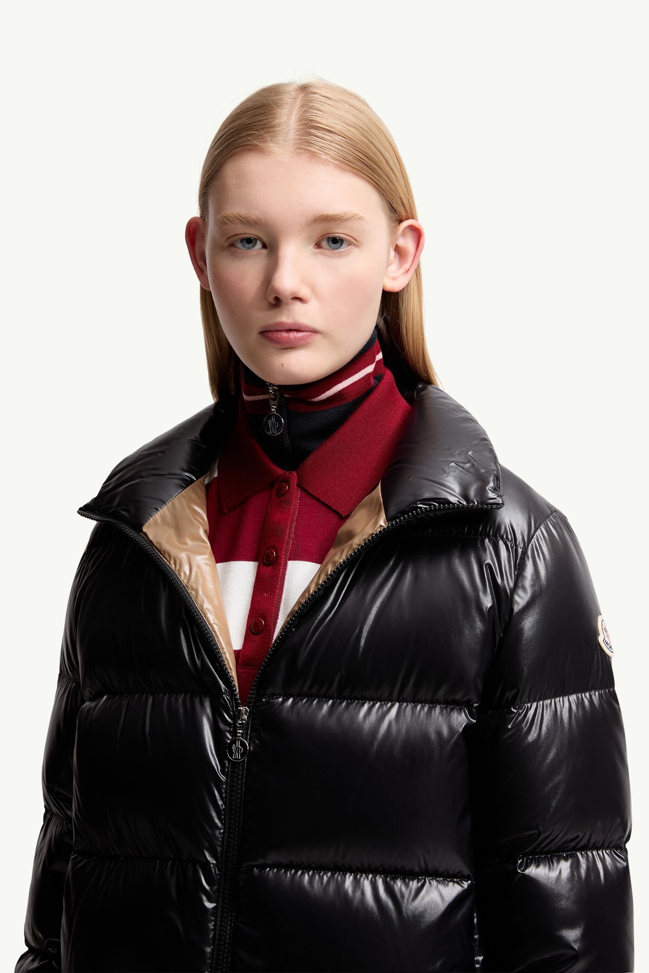 Abbadia kurze Daunenjacke Damen Schwarz Moncler 5