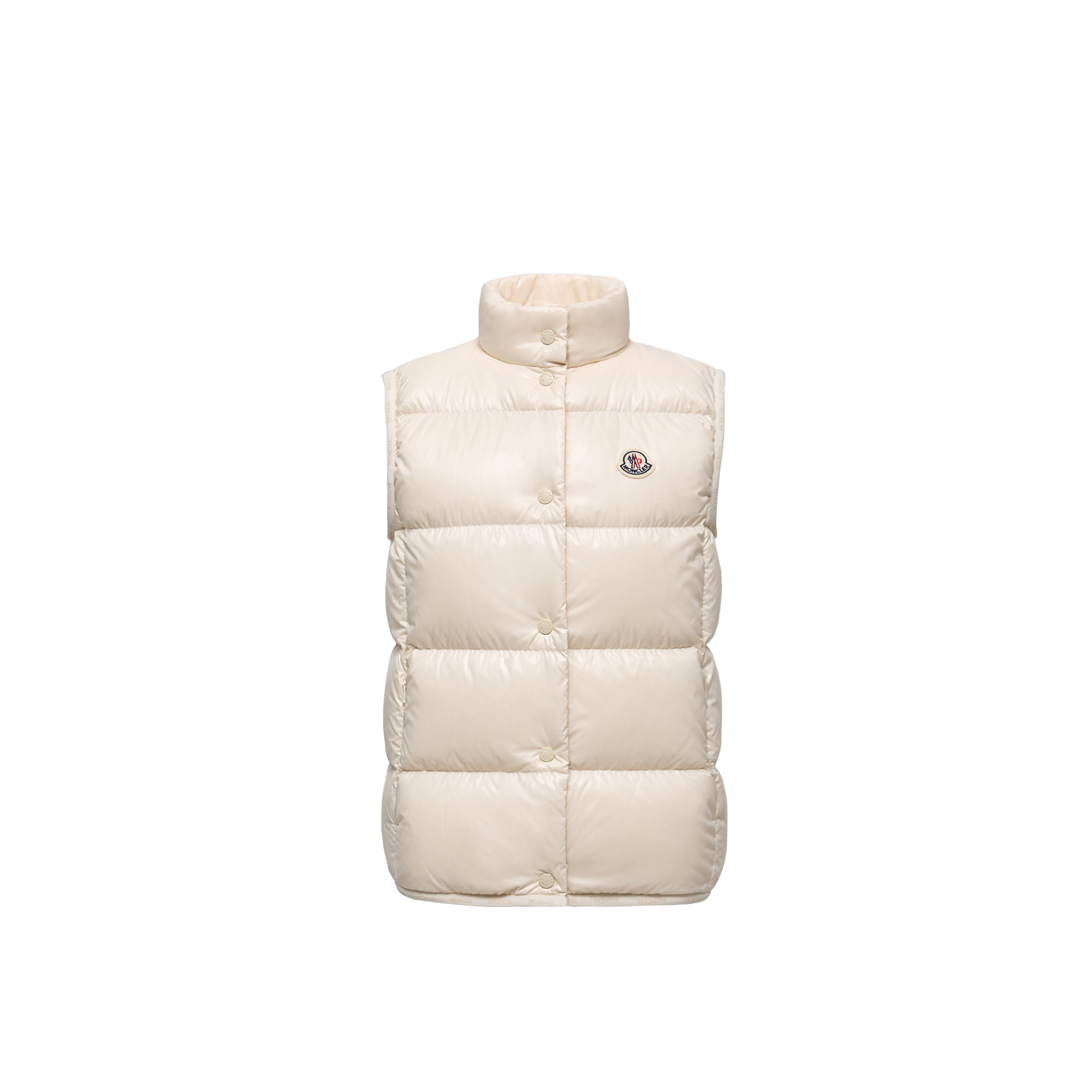 Moncler   Badia Down Gilet for Women in White, Size: 24