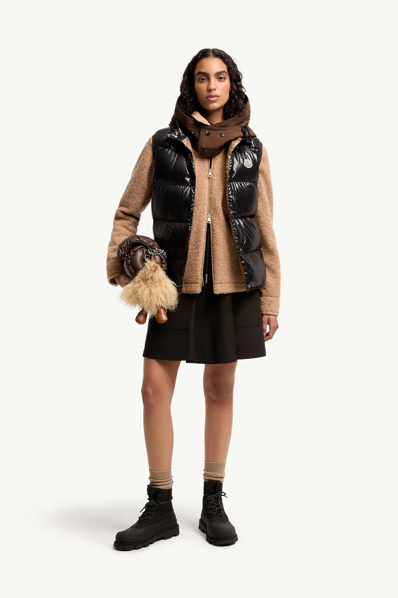 ブラック Badiaダウンベスト : ジレ 向けの レディース | モンクレール