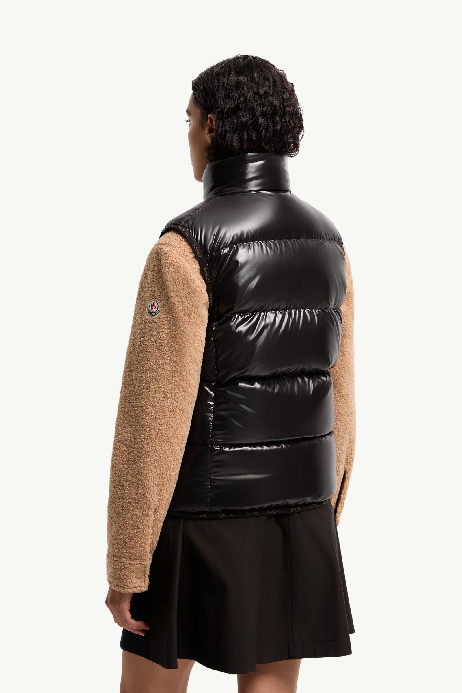 Black Badia Down Vest - Vests for Women | Moncler US