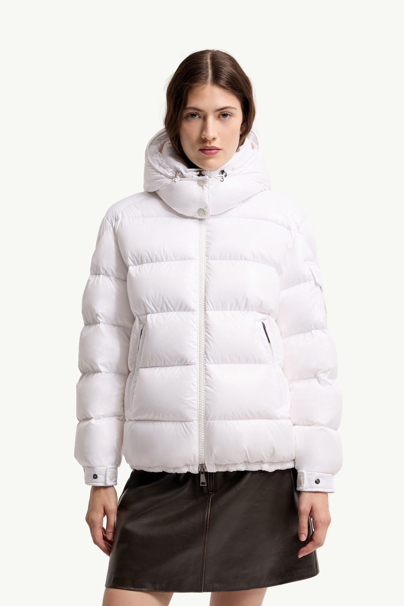Maire連帽短身羽絨外套 女士 灰白色 Moncler 3