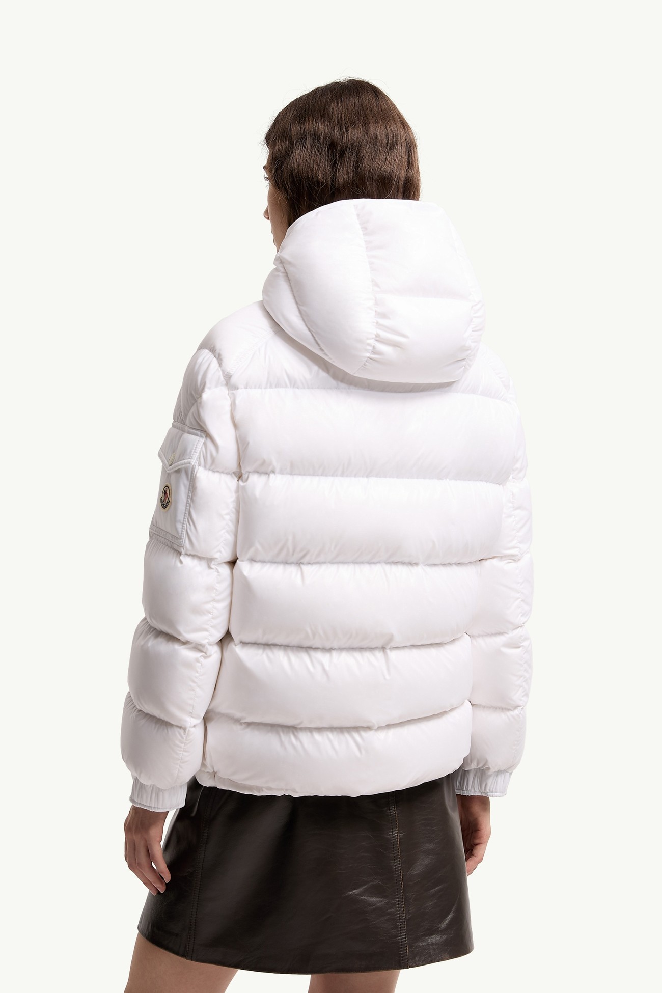 Maire Hooded Short Down Jacket Women Off White Moncler 4