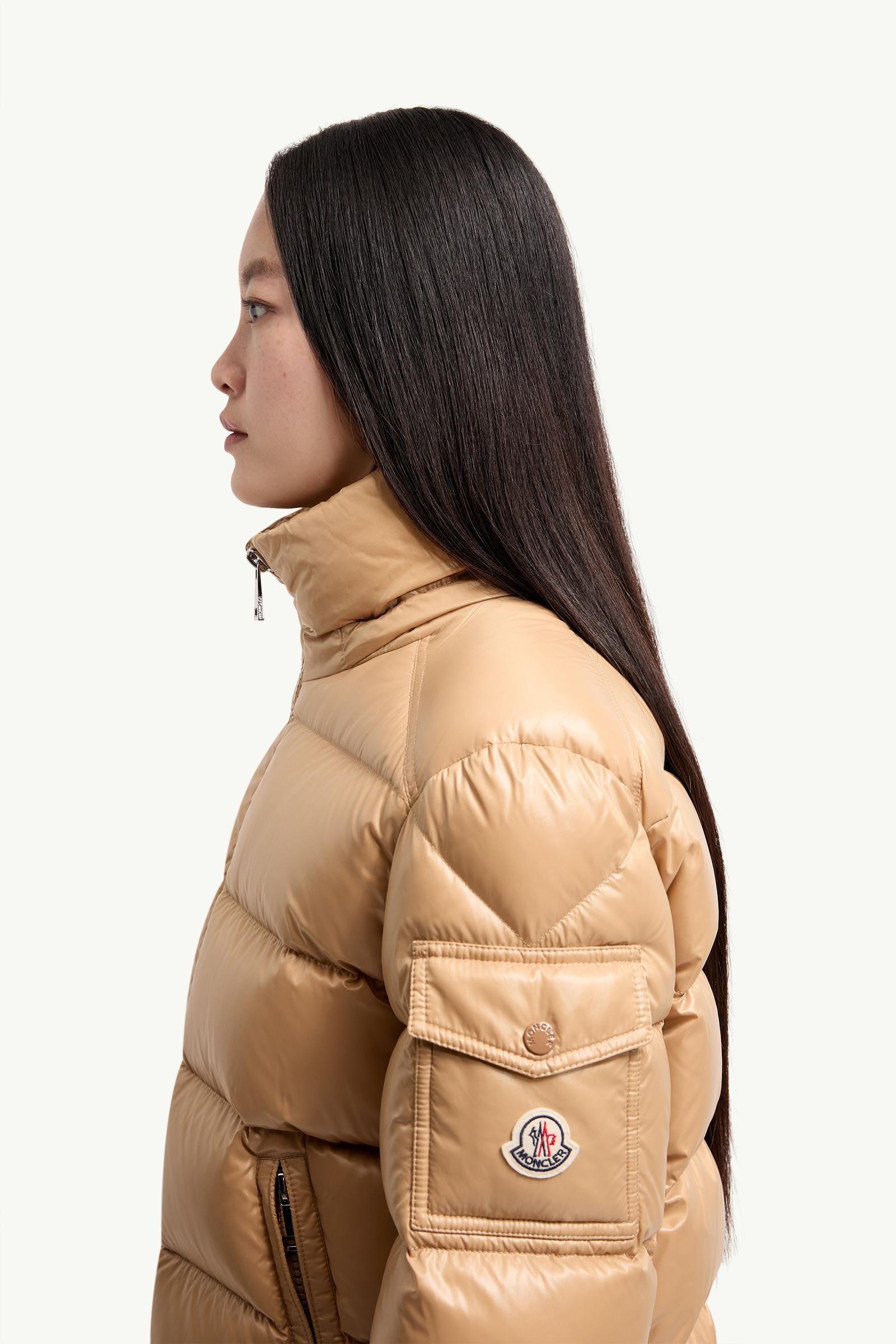モンクレールアウター ベージュ Camel Beige Maire Hooded Short Down Jacket - Short Down Jackets
