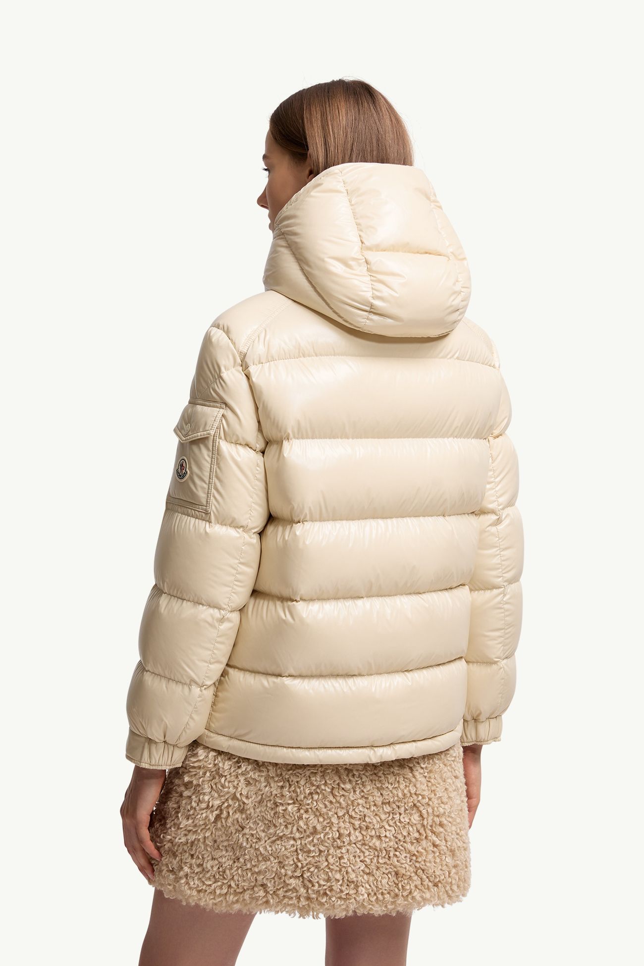 Maireショートダウンジャケット レディース ベージュ Moncler 4