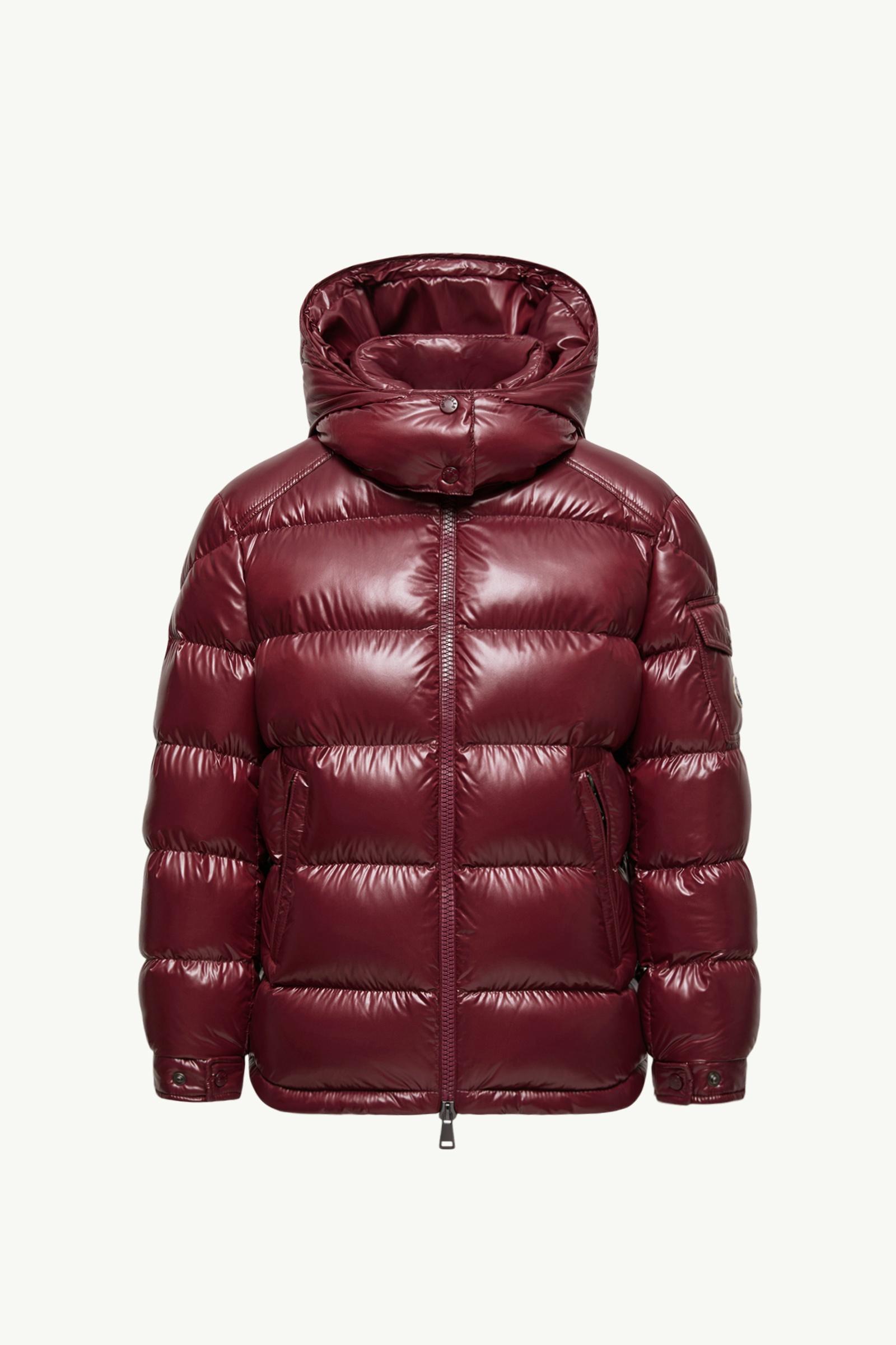 MONCLER バーガンディ ダウンジャケット Burgundy Maire Hooded Short Down Jacket - Short Down Jackets for