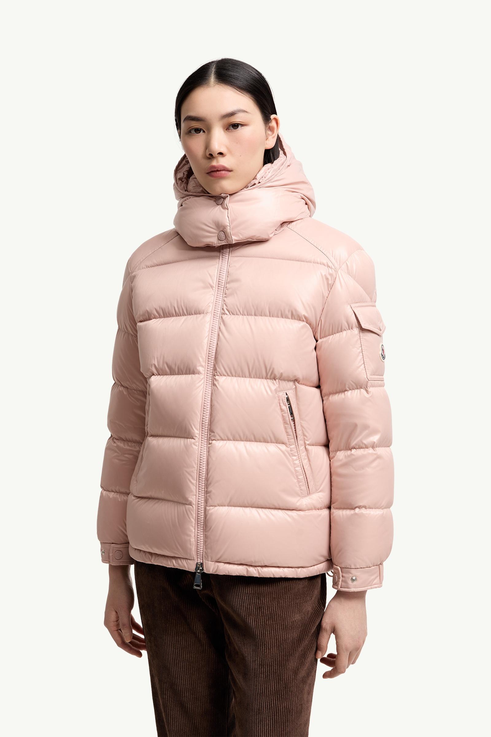Pink Maire Hooded Short Down Jacket - Short Down Jackets for Women
