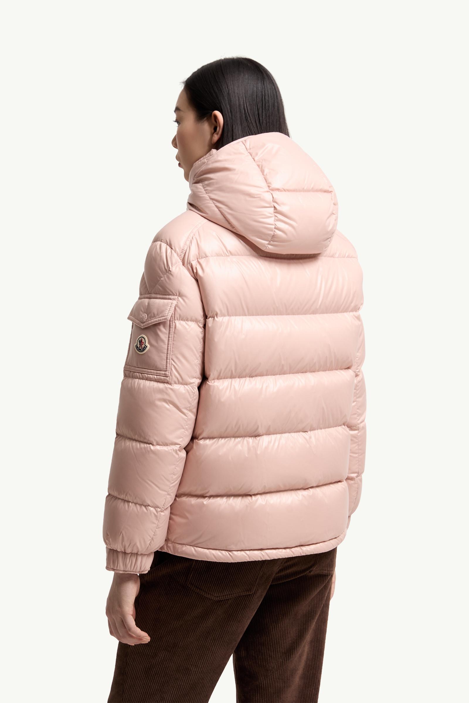 Pink Maire Hooded Short Down Jacket - Short Down Jackets for Women