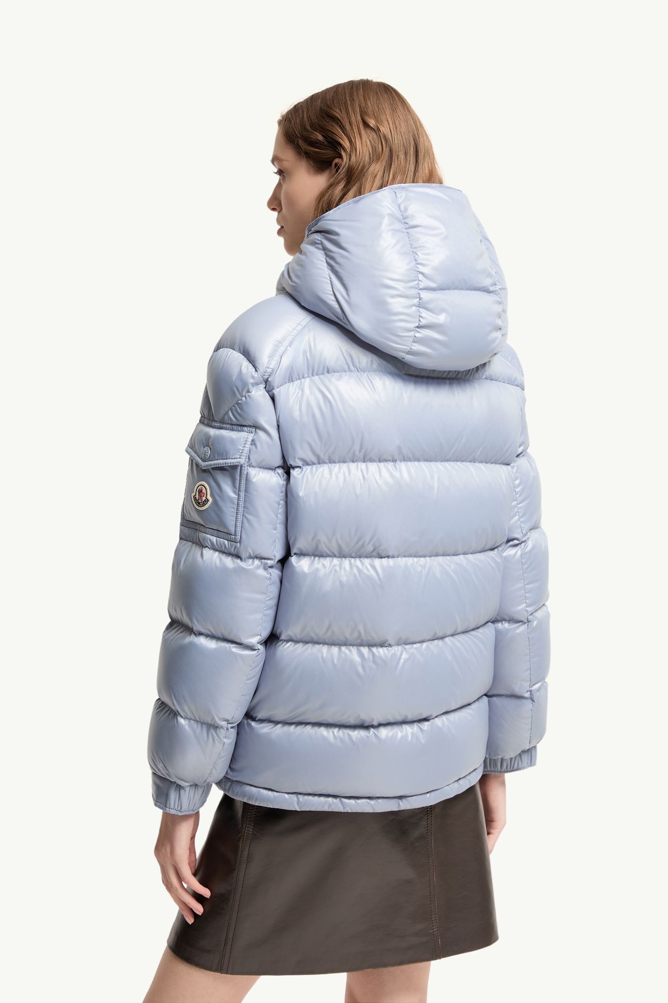 Maire女士连帽短款羽绒夹克外套 女士 浅蓝色 Moncler 4