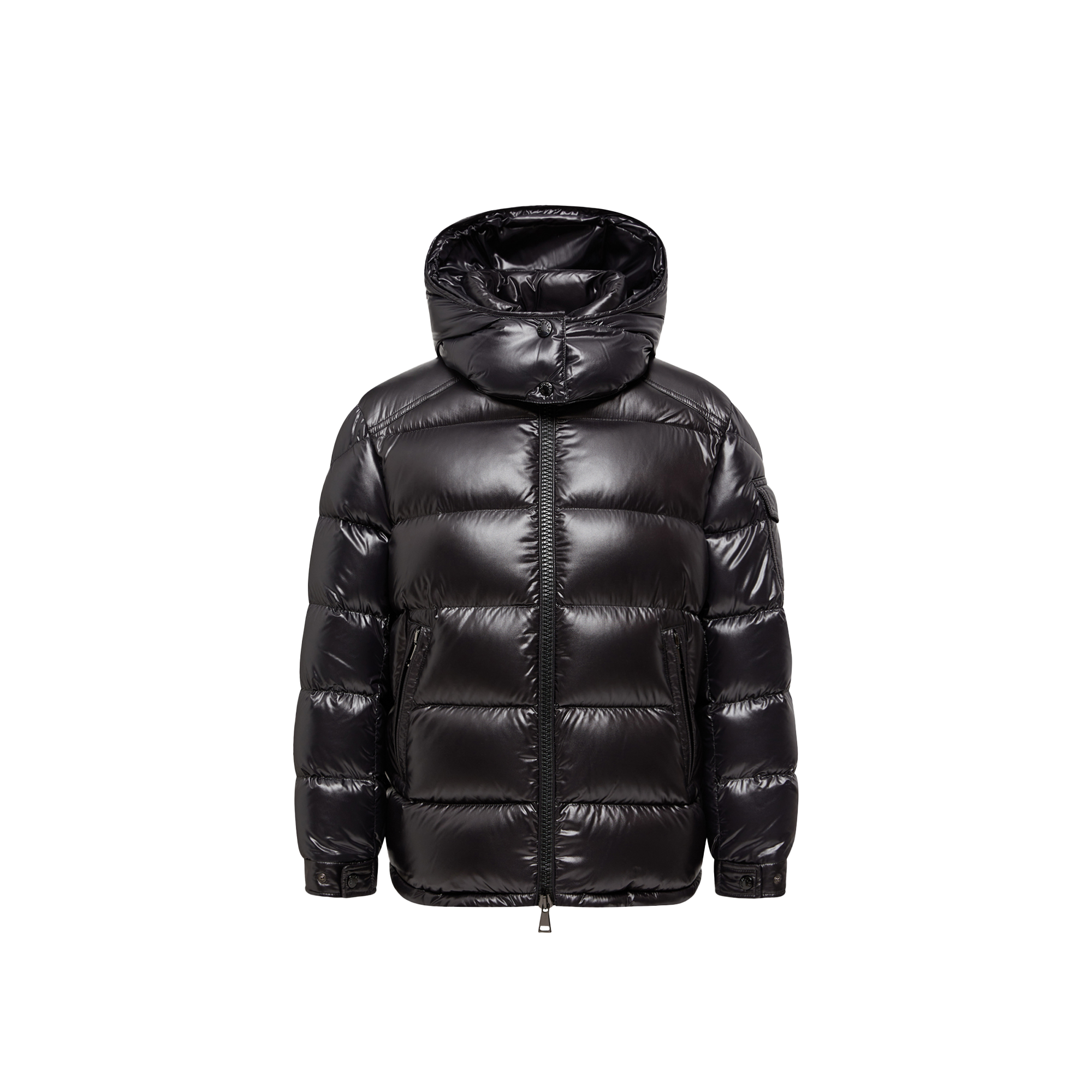 Moncler   Maire Hooded Short Down Jacket for Women in Black, Size: 18