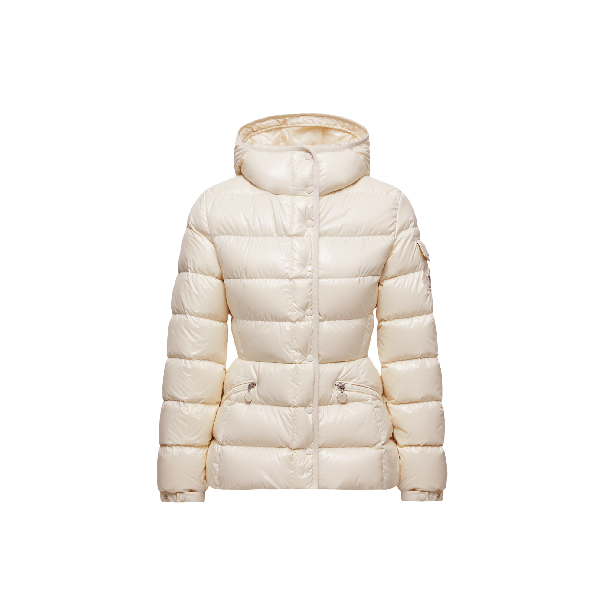 Moncler   Barante Hooded Short Down Jacket for Women in White, Size: 12
