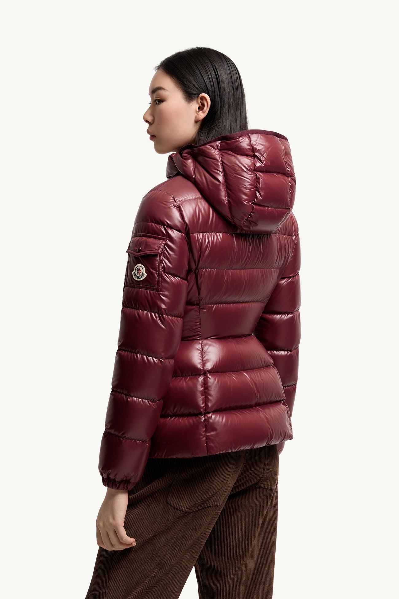 Doudoune courte à capuche Barante Femmes Bordeaux Moncler 4