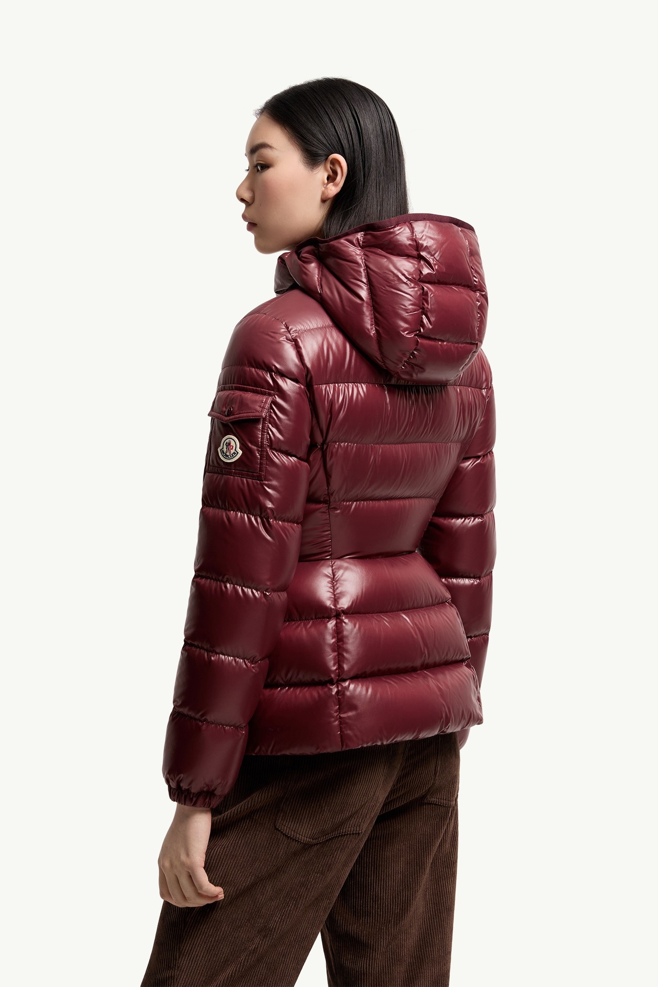 Doudoune courte à capuche Barante Femmes Bordeaux Moncler 4