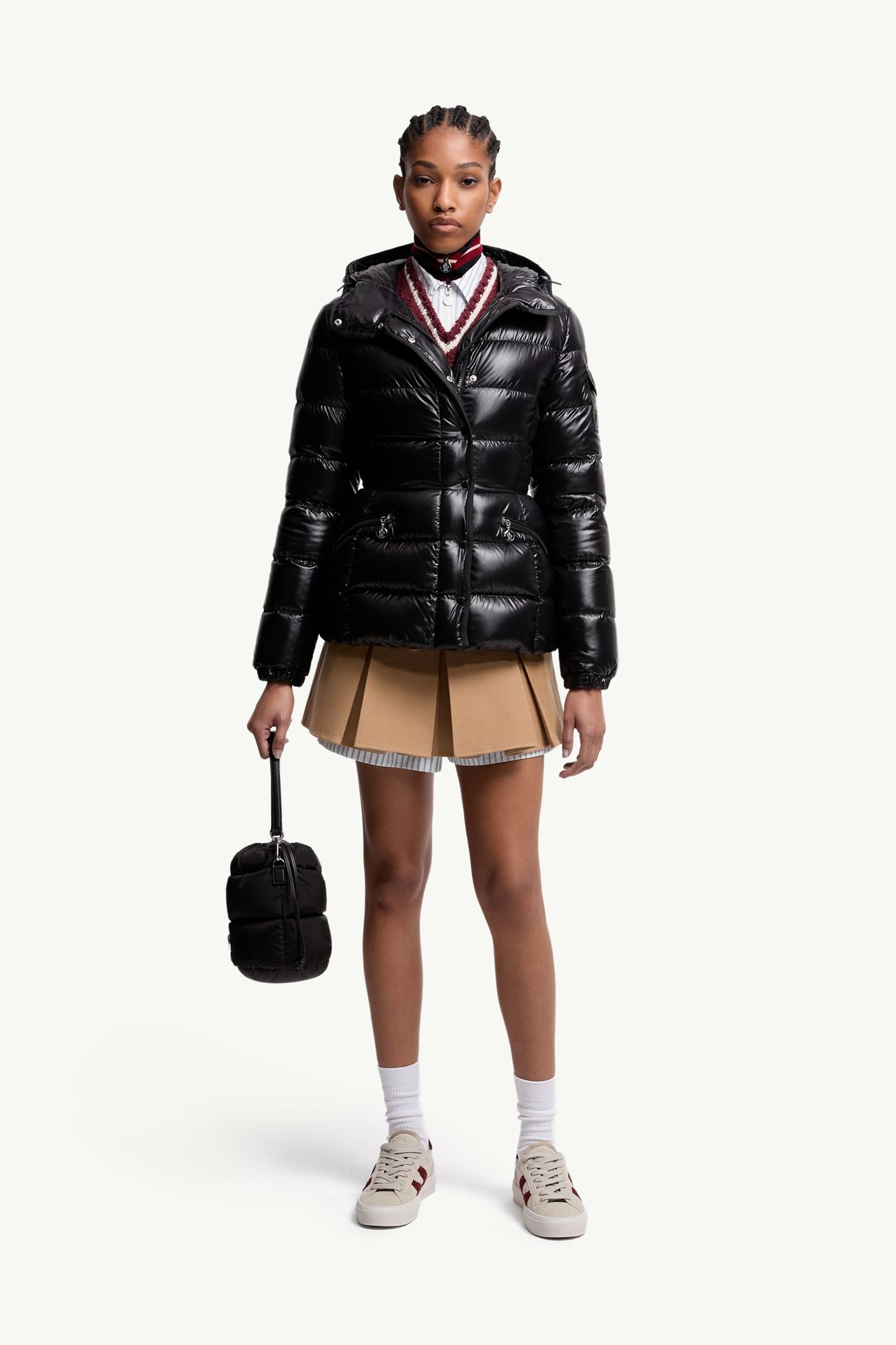 Barante Hooded Short Down Jacket Women Black Moncler 0
