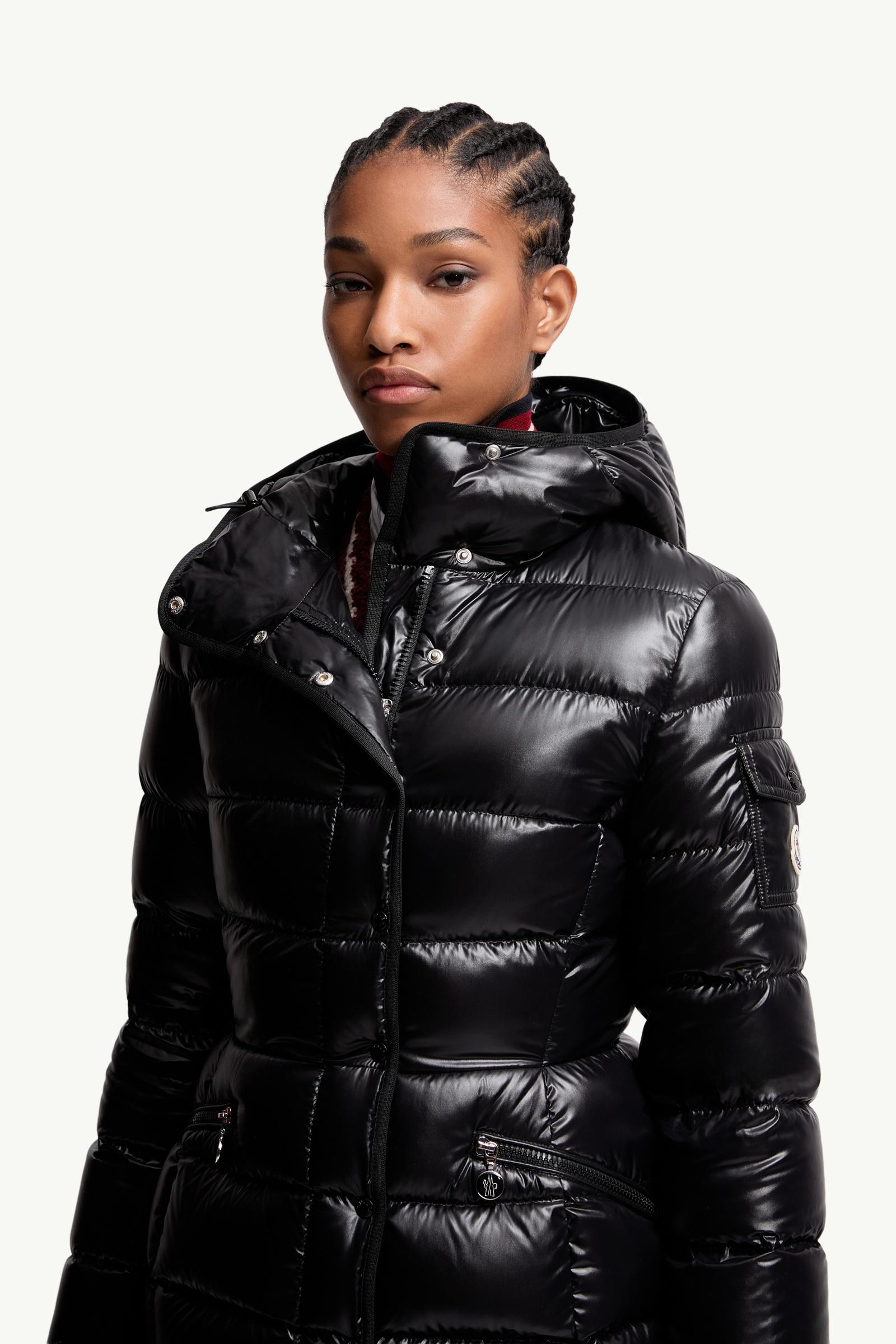 Black Barante Hooded Short Down Jacket - Short Down Jackets for