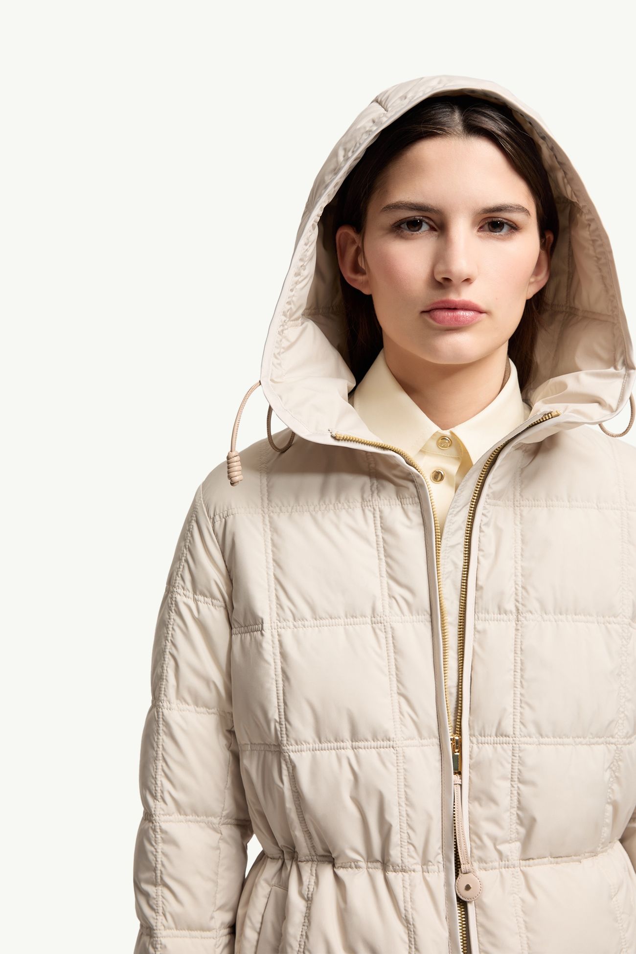 Cygnet連帽短身羽絨外套 女士 淺米色 Moncler 6