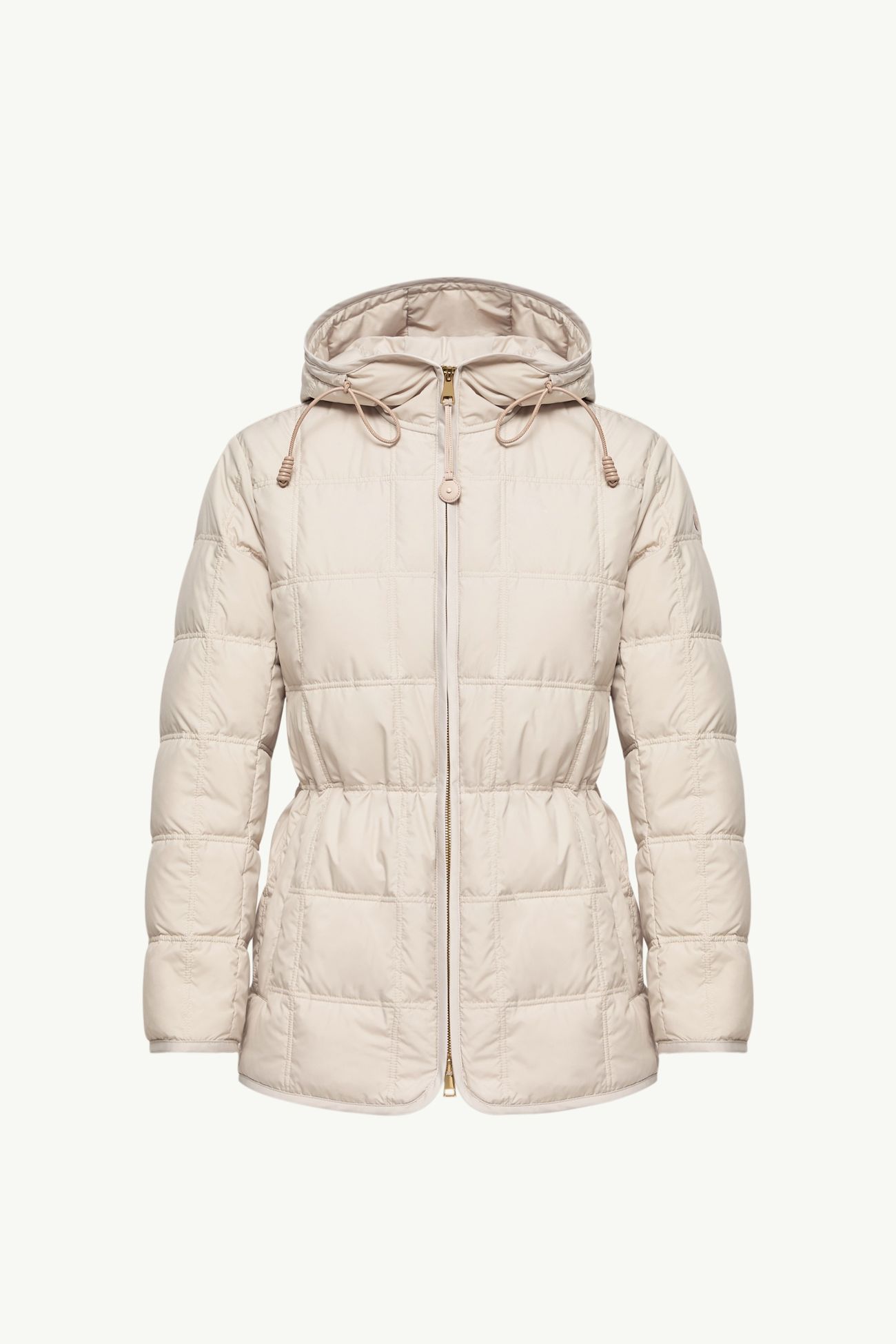 Cygnet kurze Daunenjacke mit Kapuze Damen Hellbeige Moncler 2