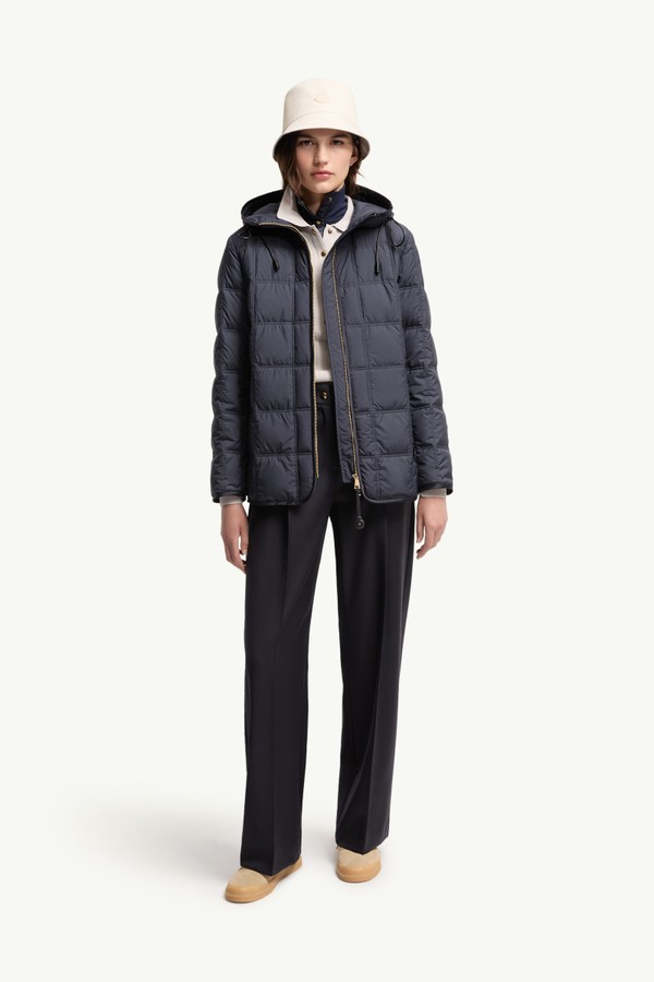 Cygnet連帽短身羽絨外套 女士 海軍藍色 Moncler 0
