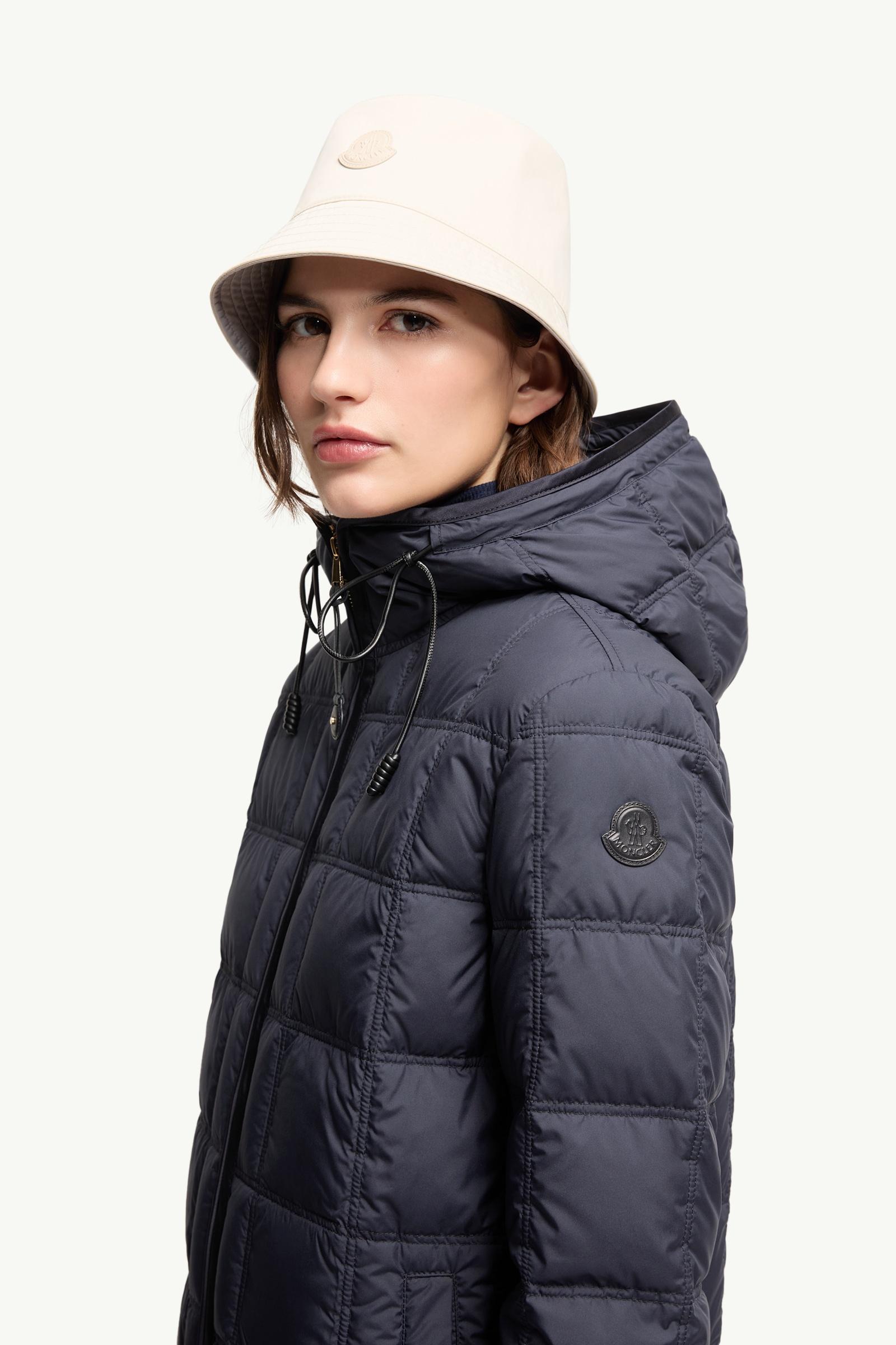 Navy Blue Cygnet Hooded Short Down Jacket - Short Down Jackets for