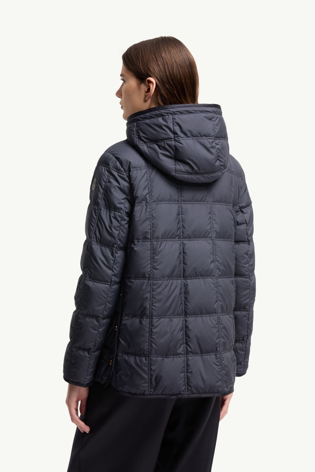 Cygnet女士连帽短款羽绒夹克外套 女士 海军蓝色 Moncler 4
