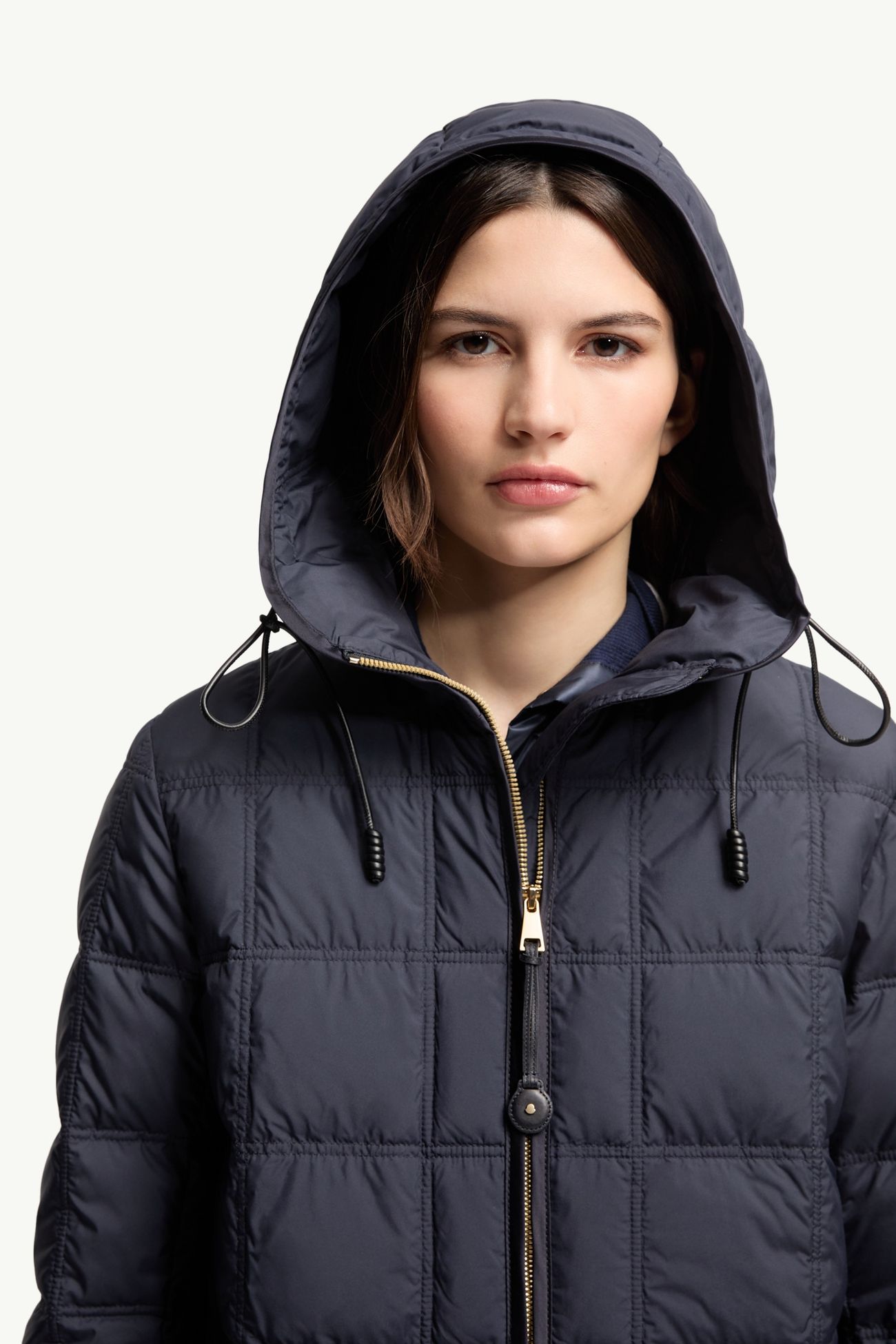 Cygnet連帽短身羽絨外套 女士 海軍藍色 Moncler 6