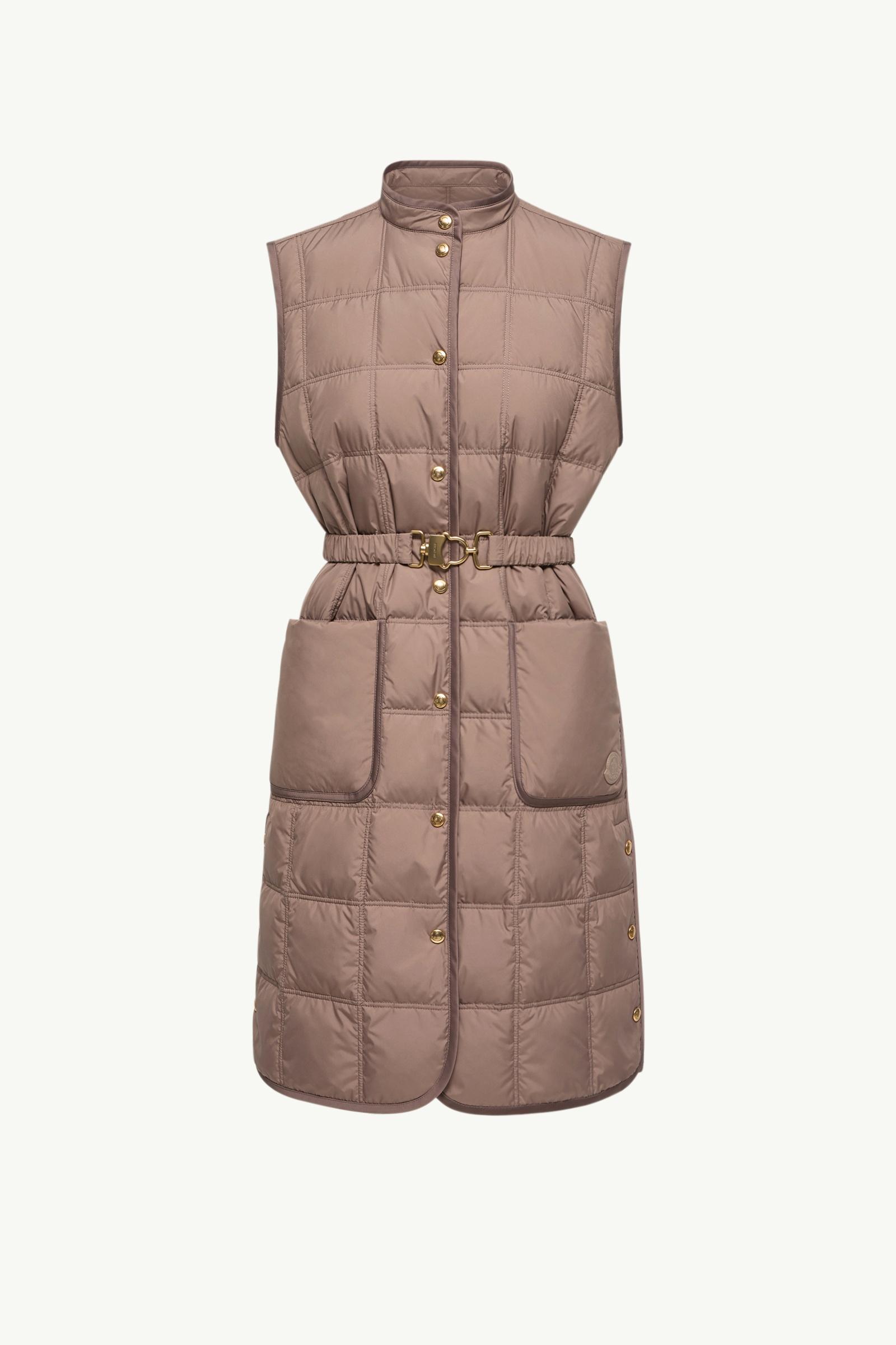 Cygnette Square Quilted Long Down Vest Women Brown Moncler, 1 of 0