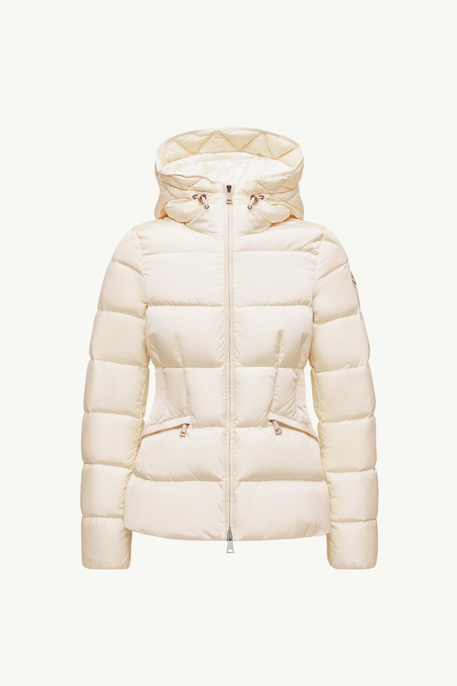 White Ivory Avoce Hooded Short Down Jacket - Short Down Jackets