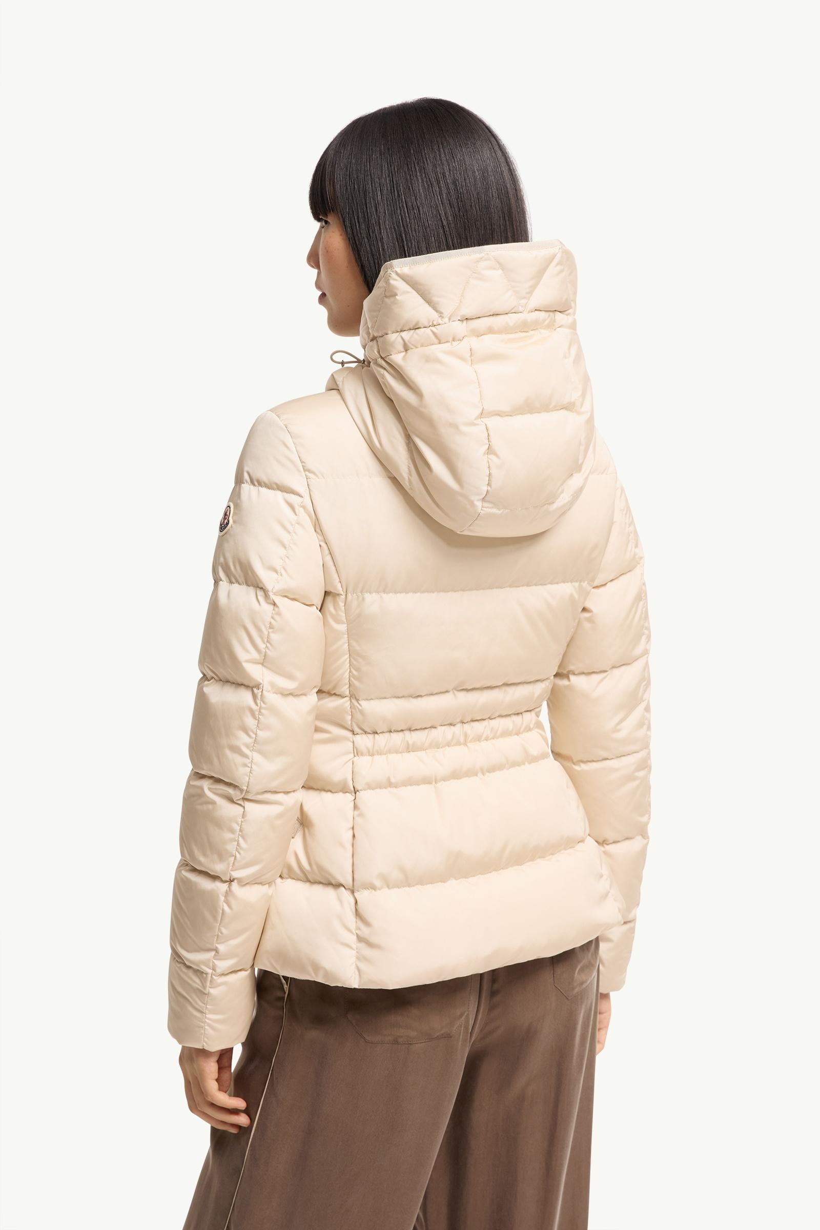 Beige Avoce Hooded Short Down Jacket - Short Down Jackets for