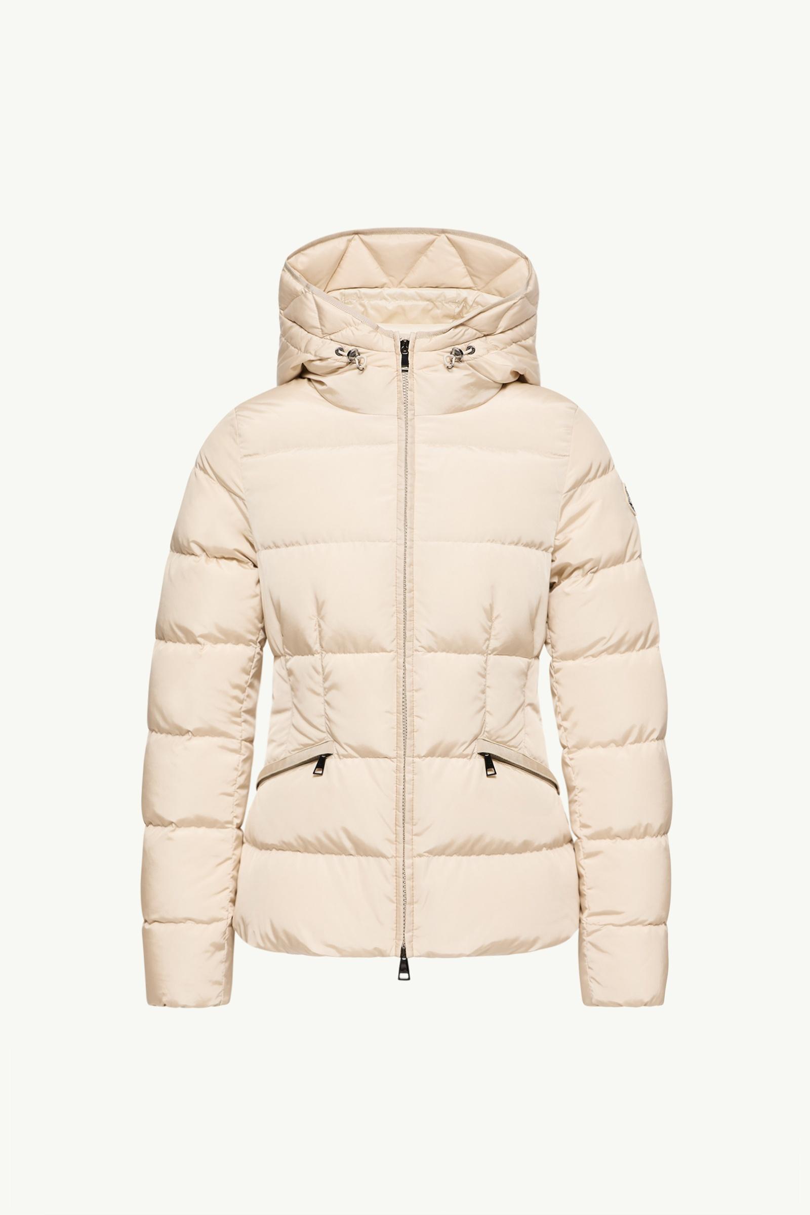 Beige Avoce Hooded Short Down Jacket - Short Down Jackets for