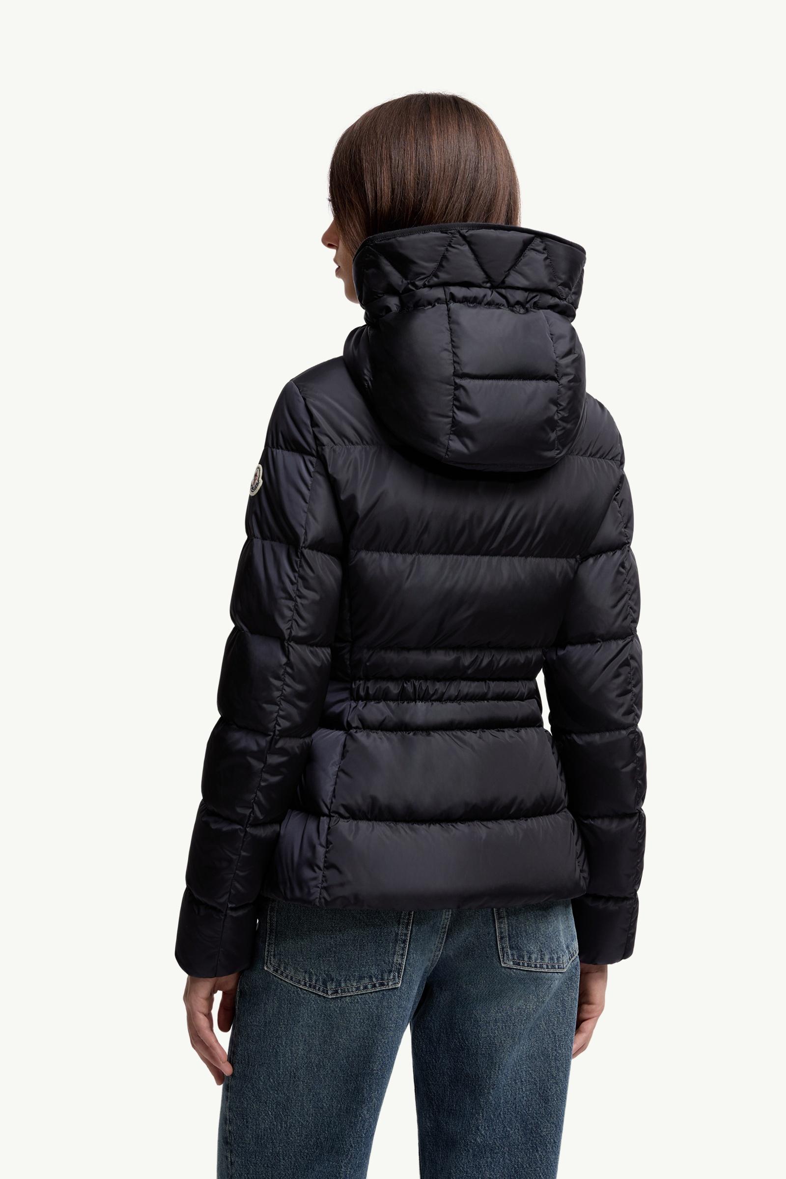 Night Blue Avoce Hooded Short Down Jacket - Short Down Jackets for