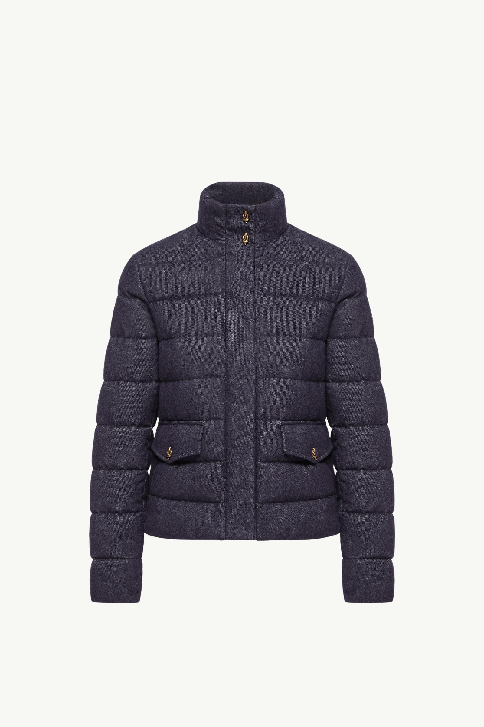 Bessettez Cotton Short Down Jacket Women Navy Blue Moncler