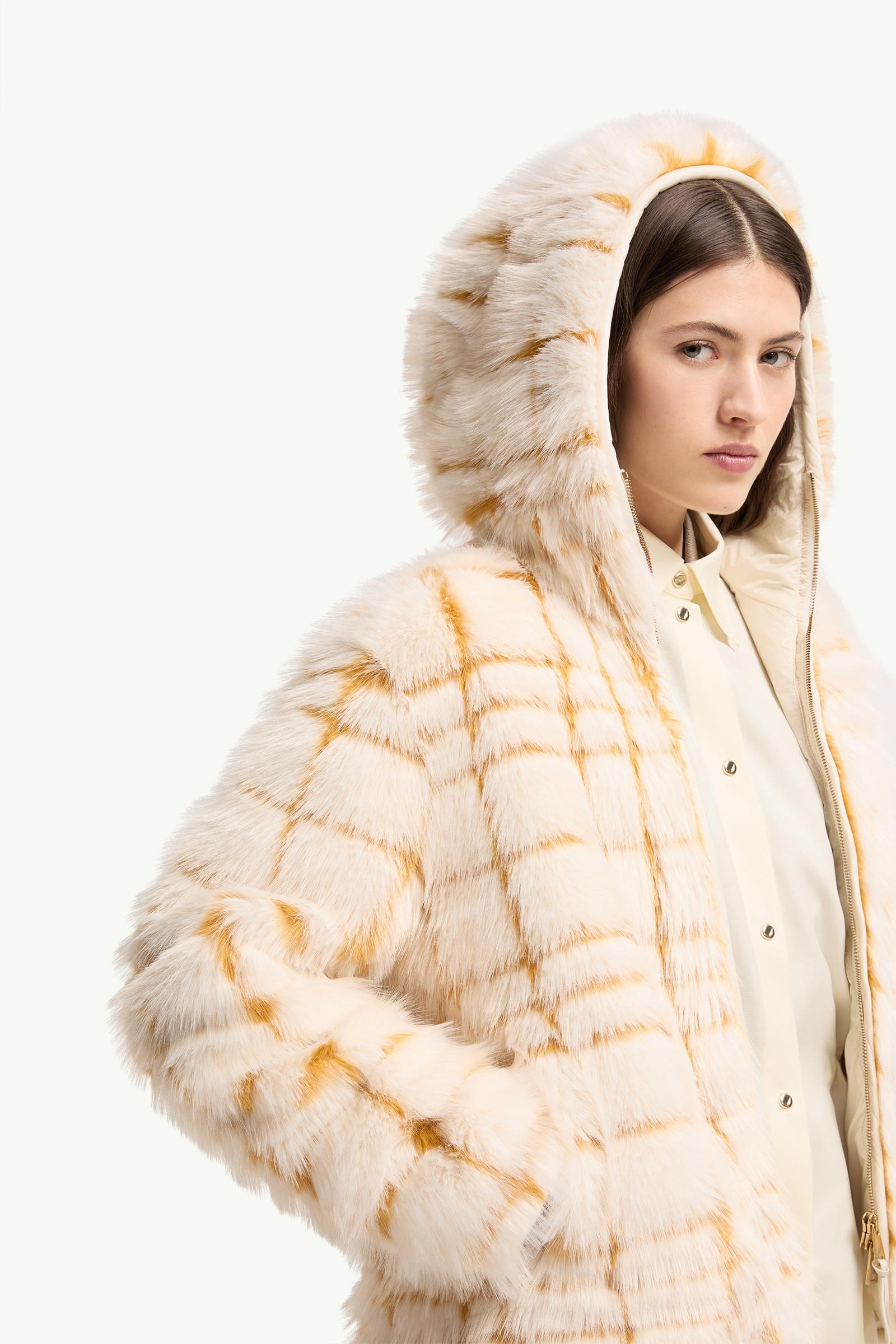 Off White & Yellow Pluvier Short Padded Jacket - Short Down
