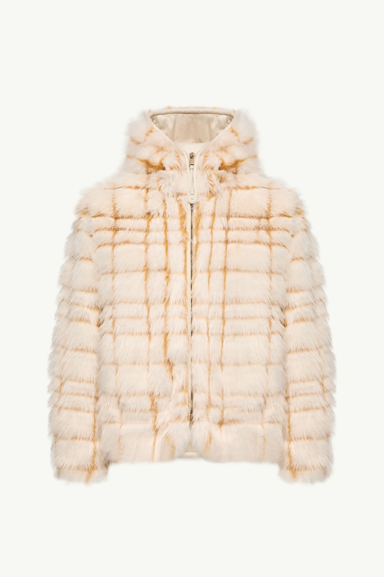 Chaqueta acolchada corta Pluvier Mujer Blanco Roto & Amarillo Moncler 2