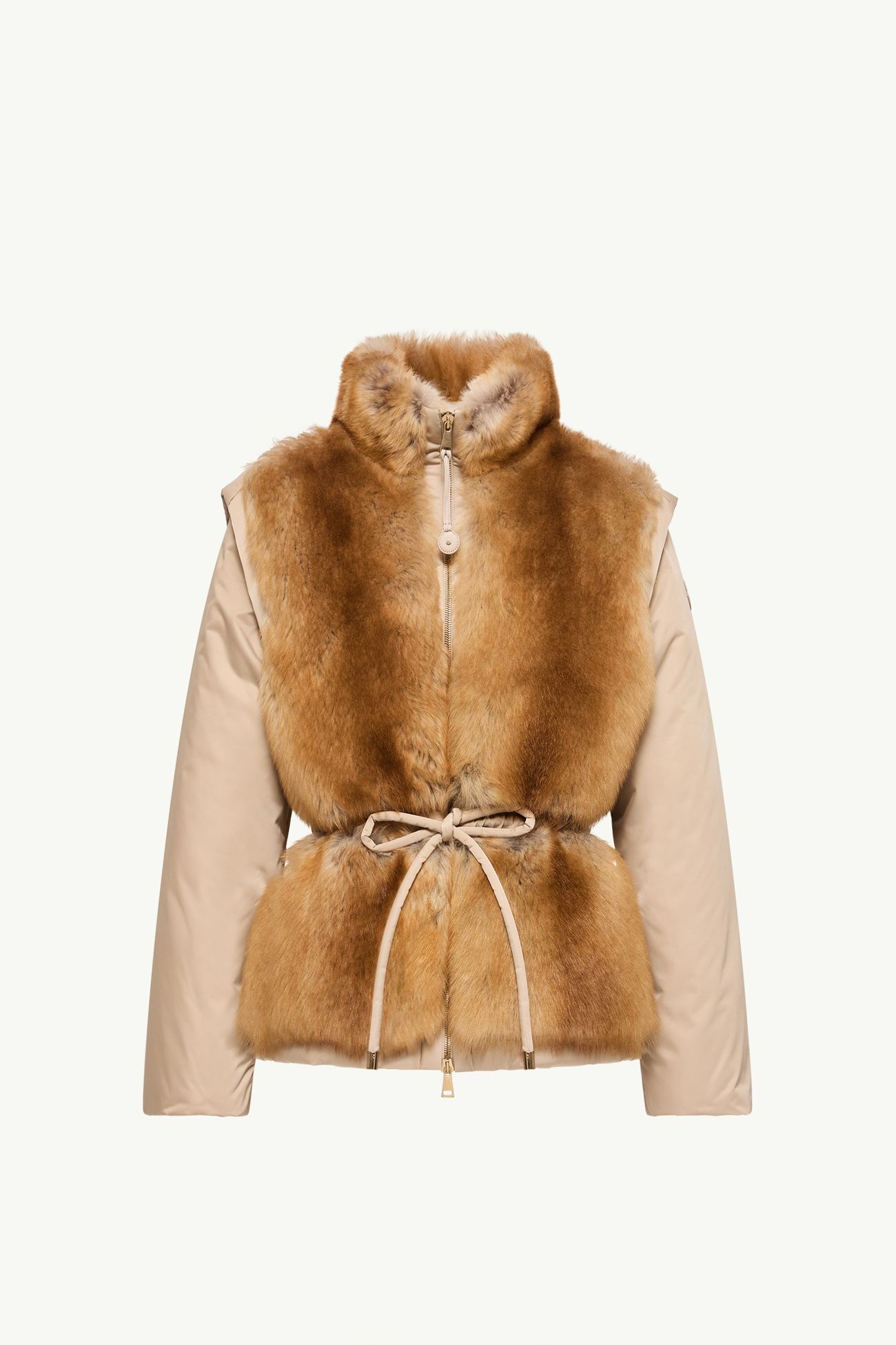 Blaireau二合一羔羊毛羽絨外套 女士 米色 Moncler 2