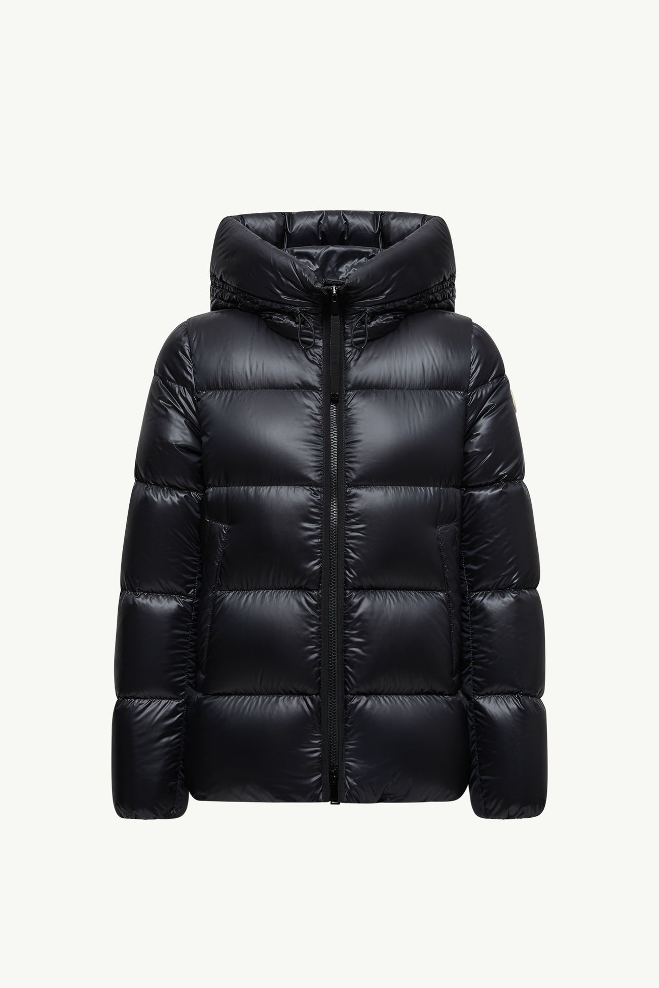 Serittes女士连帽短款羽绒夹克外套 女士 黑色 Moncler 2