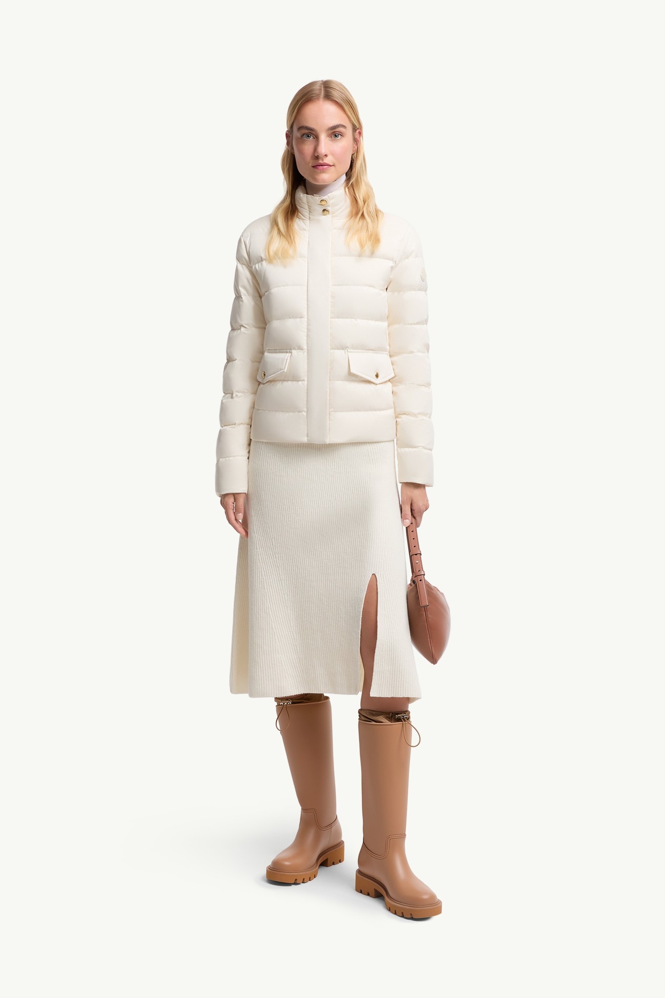 Bessettes短身羽絨外套 女士 象牙白色 Moncler 0