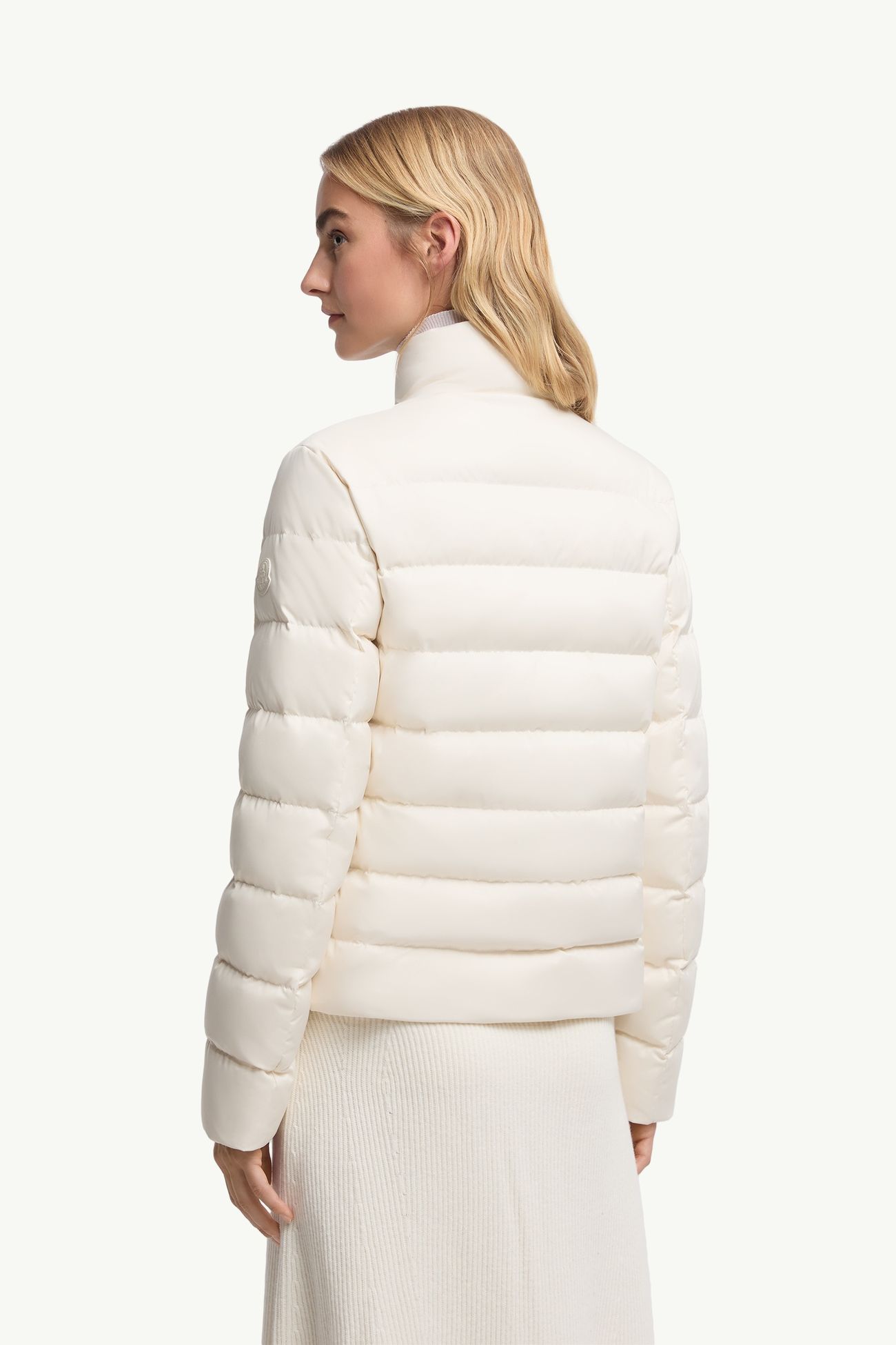 Bessettes Short Down Jacket Women White Ivory Moncler 4