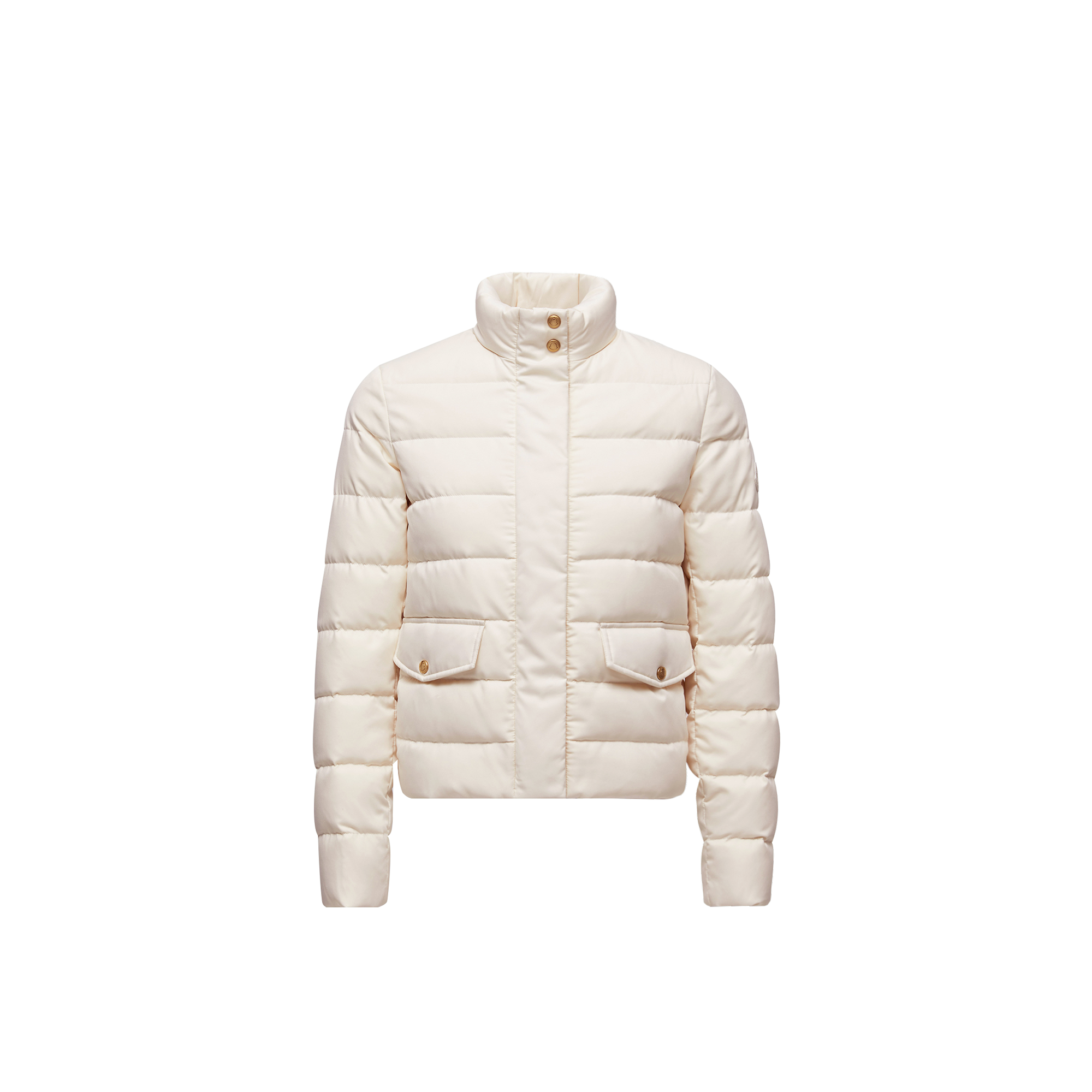 Moncler   Bessettes Short Down Jacket for Women in White, Size: 10